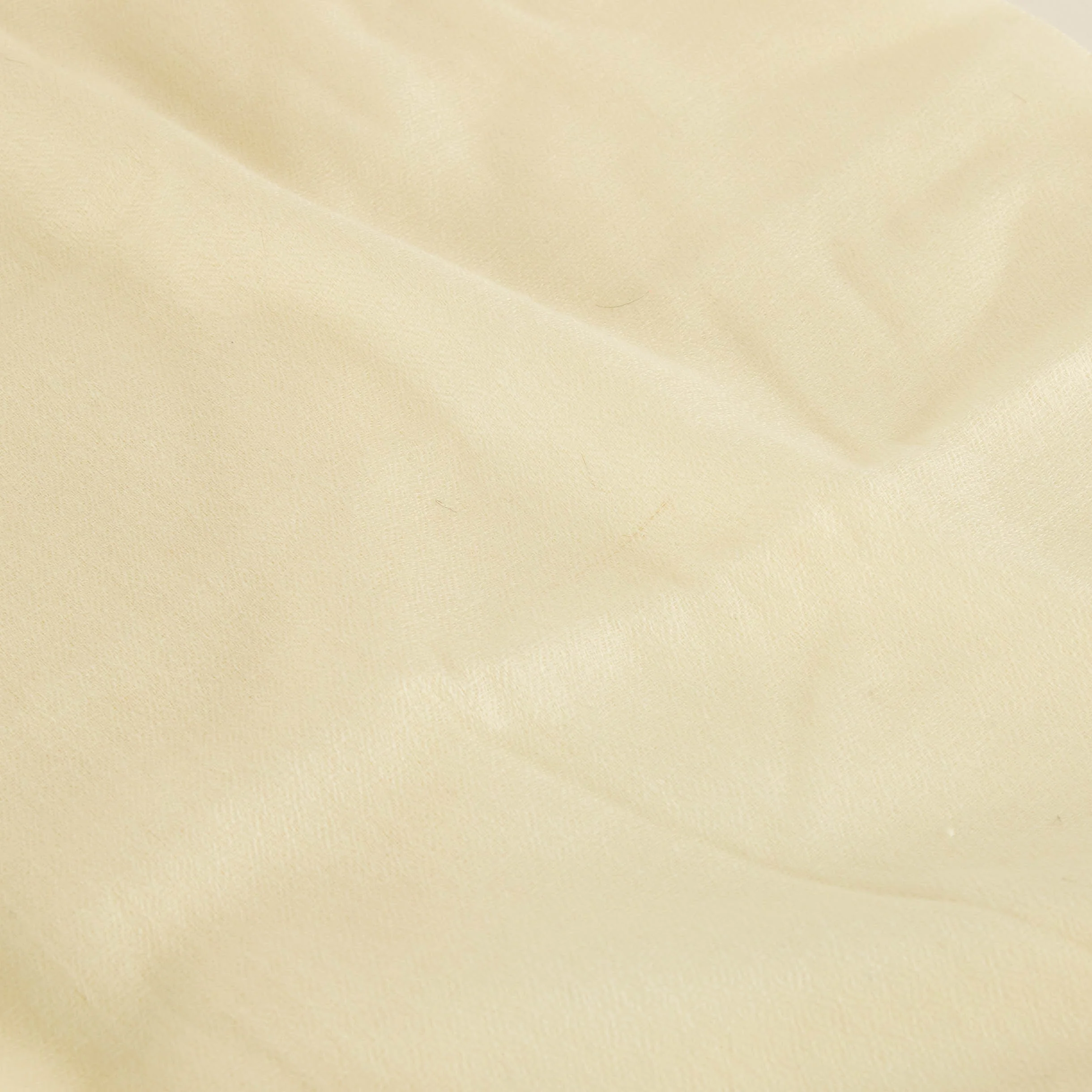 Hayley Menzies Cream 100% Cashmere Scarf With Fur PomPom - Image 3