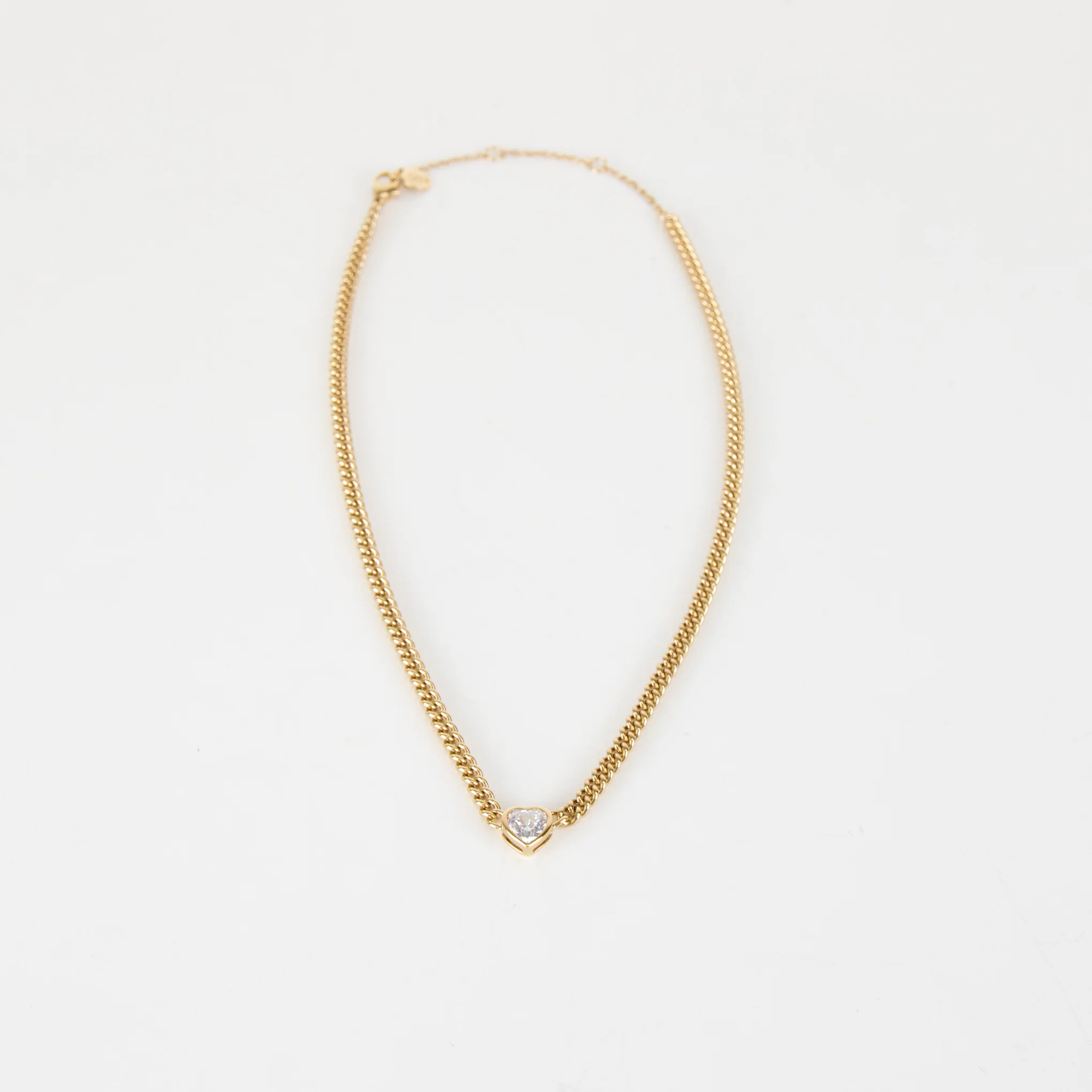 Heavenly London Gold A La Folie Diamond Heart Necklace - Image 8