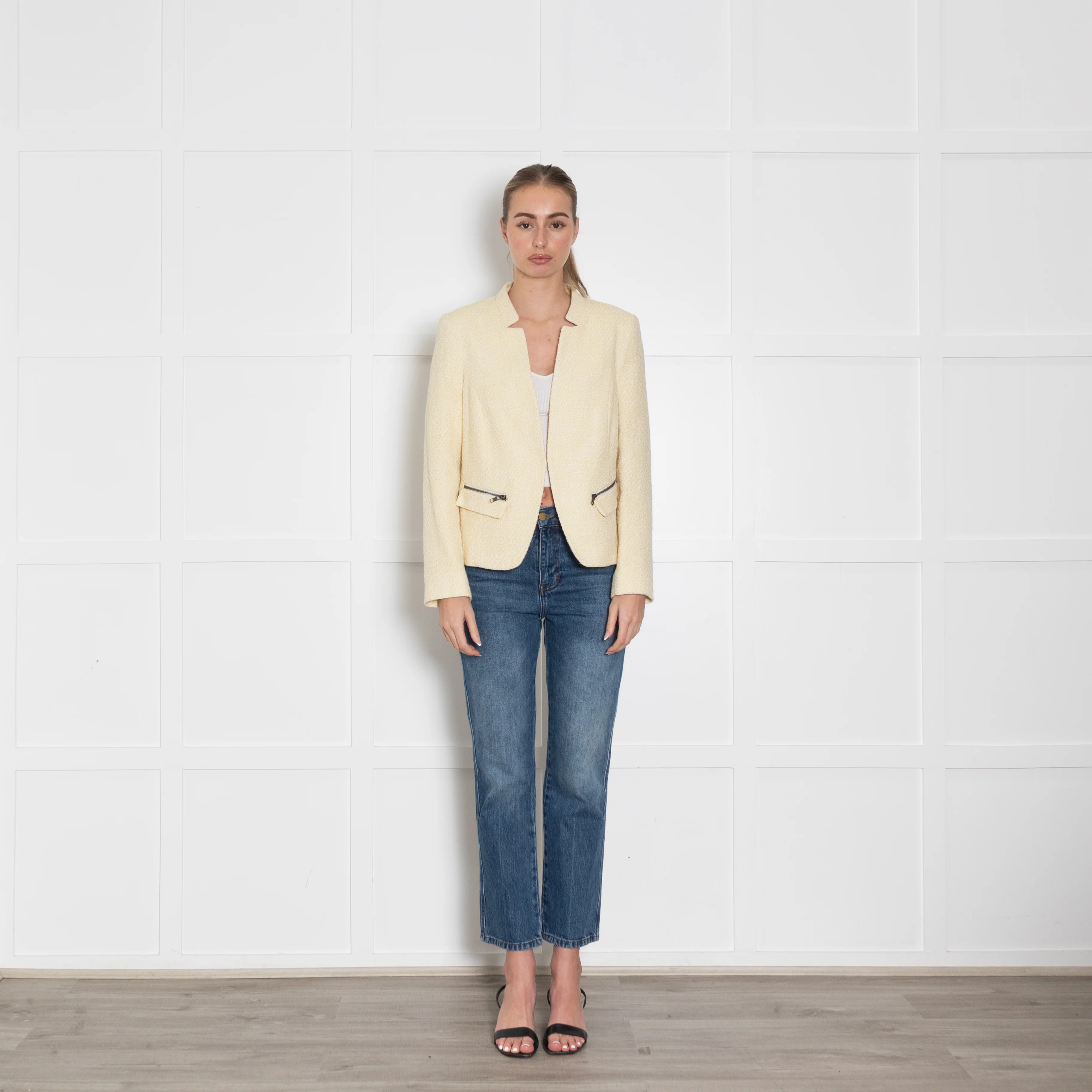 Helene Berman For Trilogy Yellow Tweed Jacket