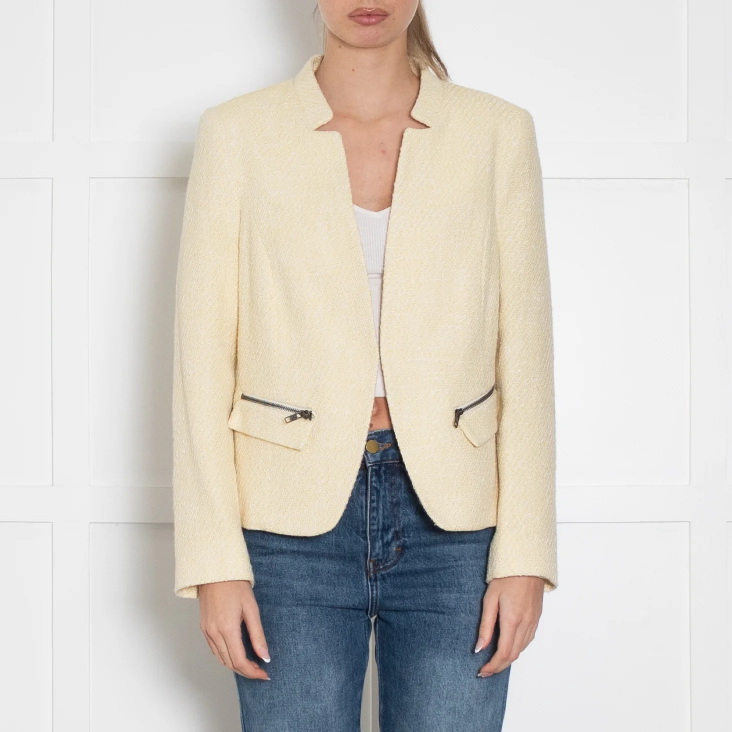 Helene Berman For Trilogy Yellow Tweed Jacket - Image 2