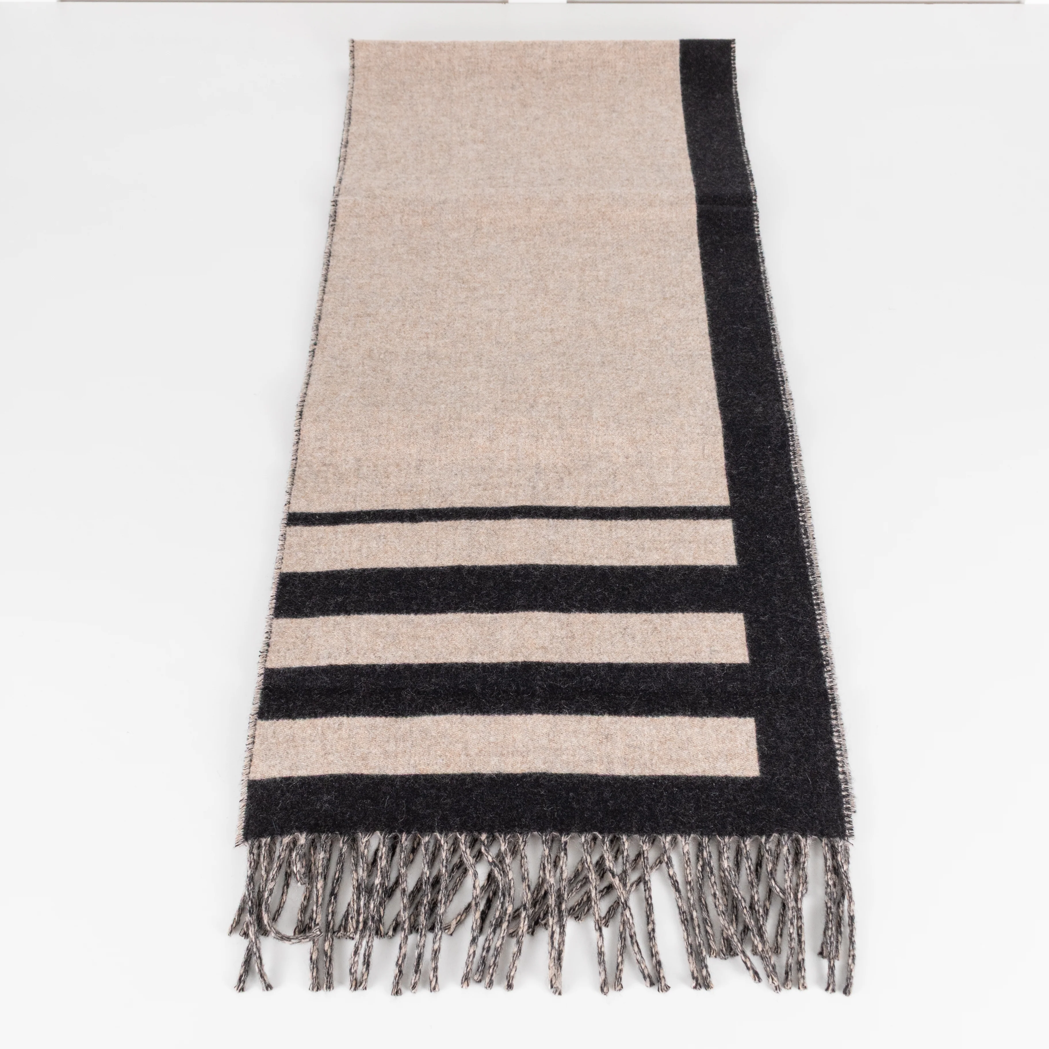 Hermes Beige Black Casaque Love Story Scarf - Image 7