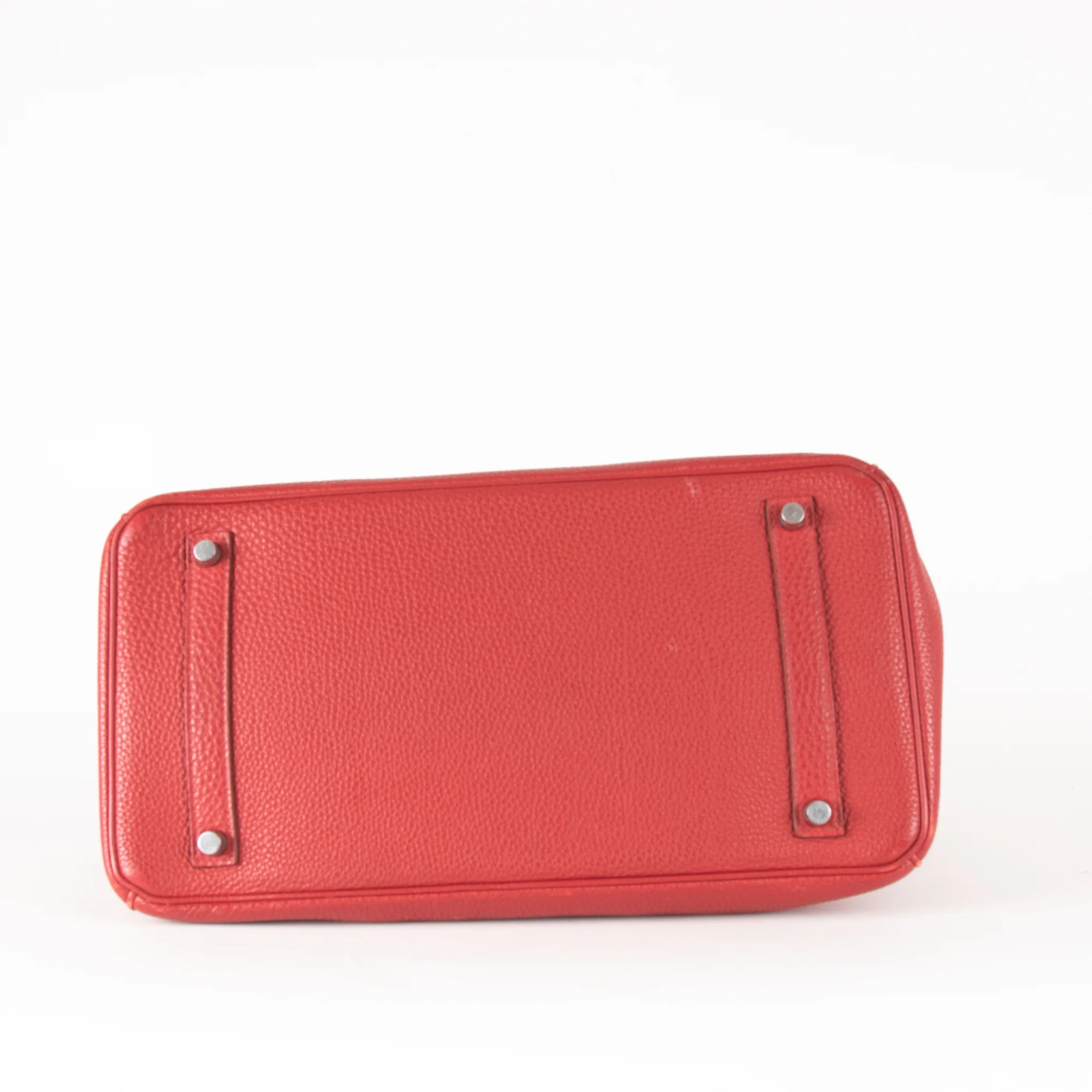 Hermes Birkin 35 Bag In Rouge Casaque Togo Leather Palladium Hardware - Image 7