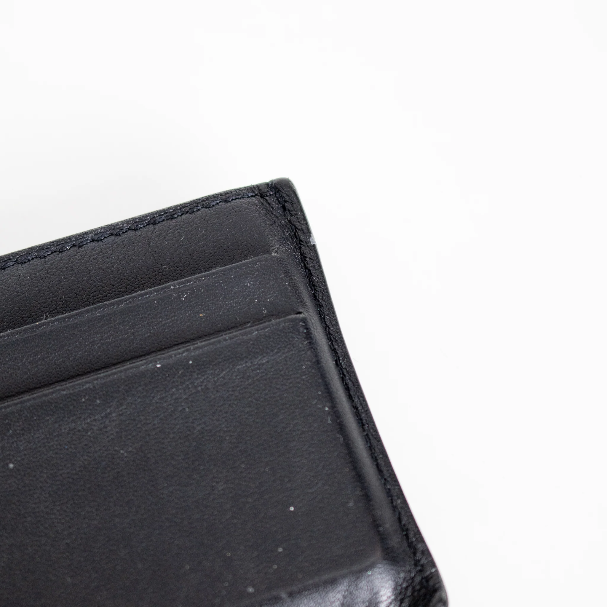 Hermes Black Leather Citizen Twill Card Holder - Image 8