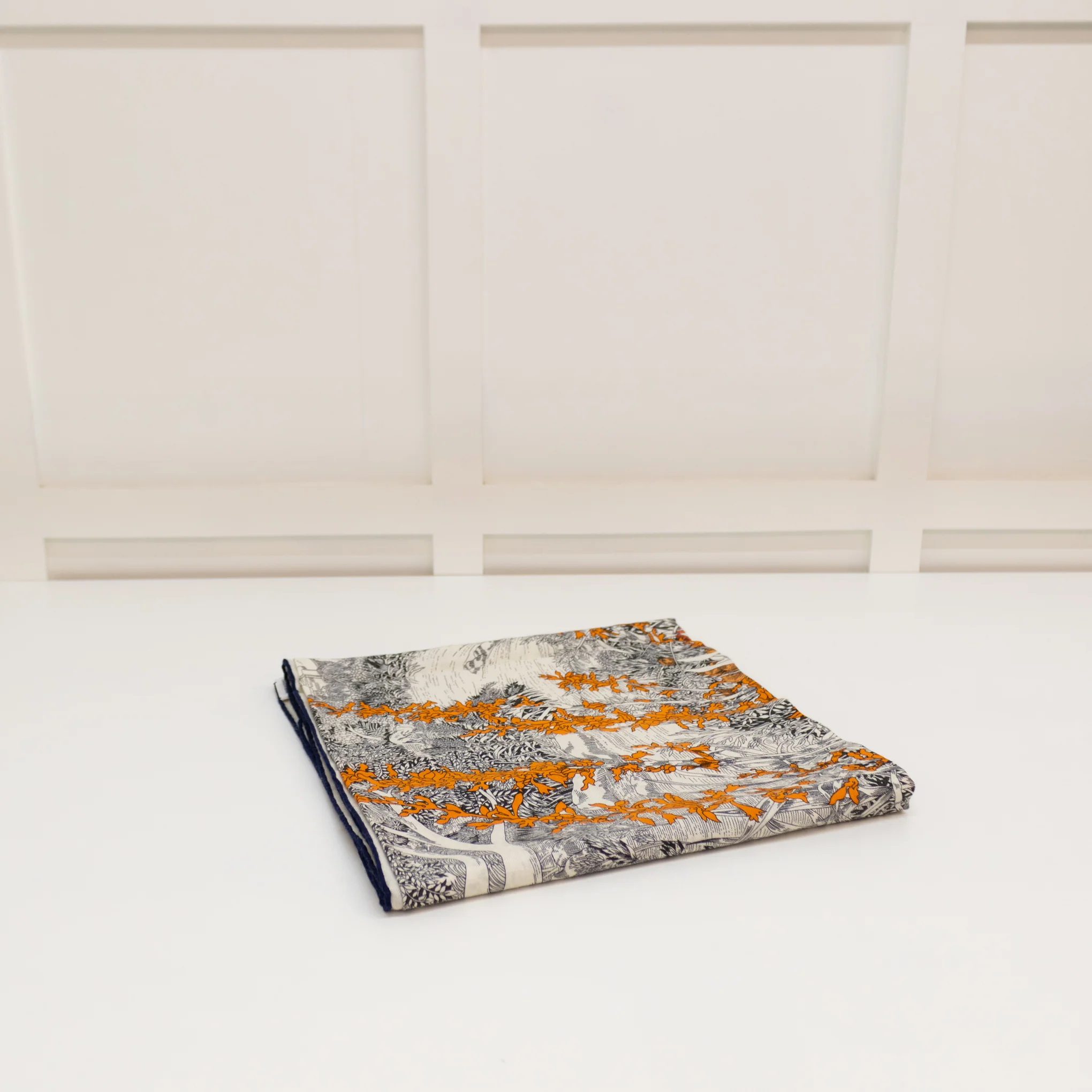 Hermes Cashmere and Silk Mix 140 Retour A La Nature Shawl - Image 4