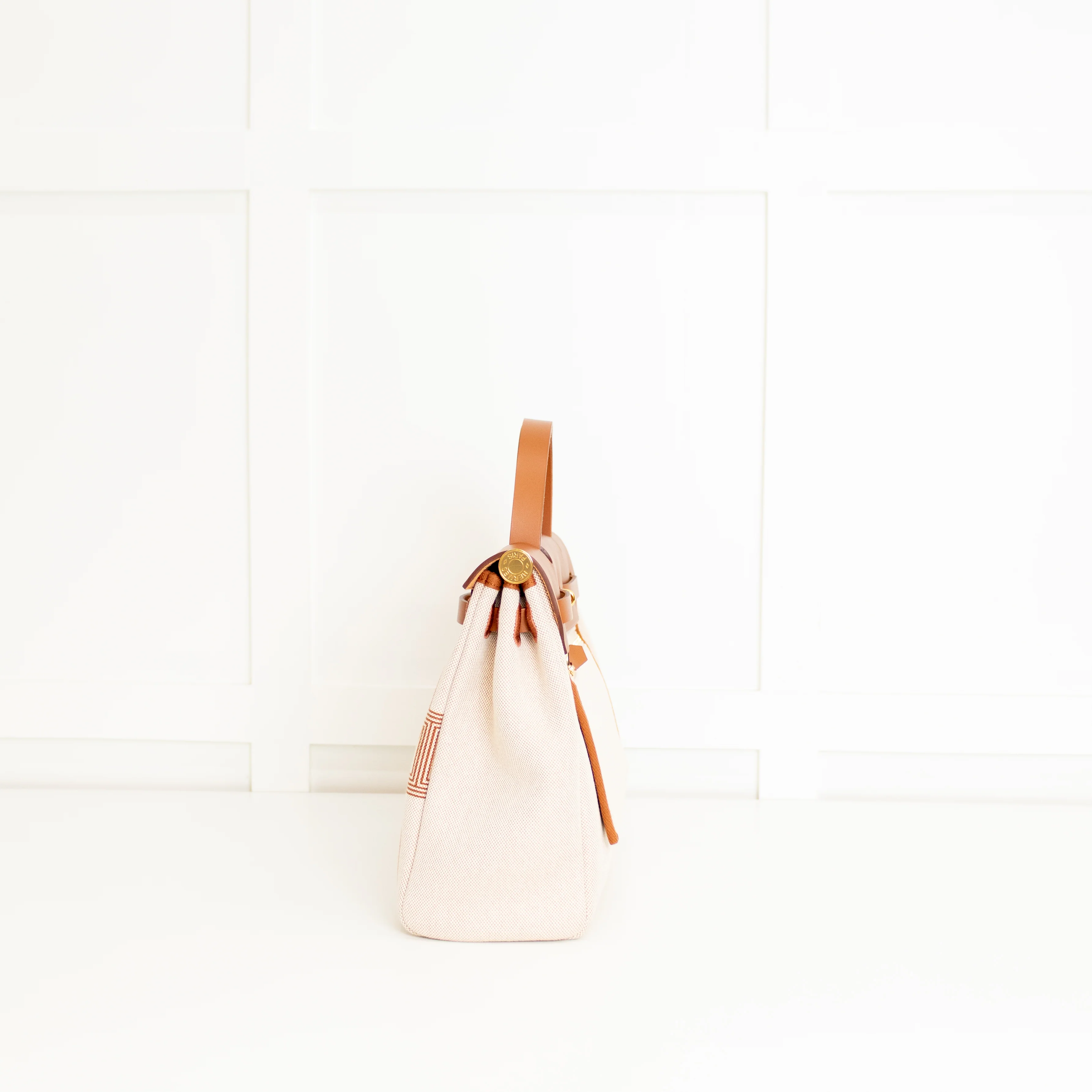 Hermes Ecru Chaine D'ancre Canvas Herbag Zip 31 Bag - Image 7