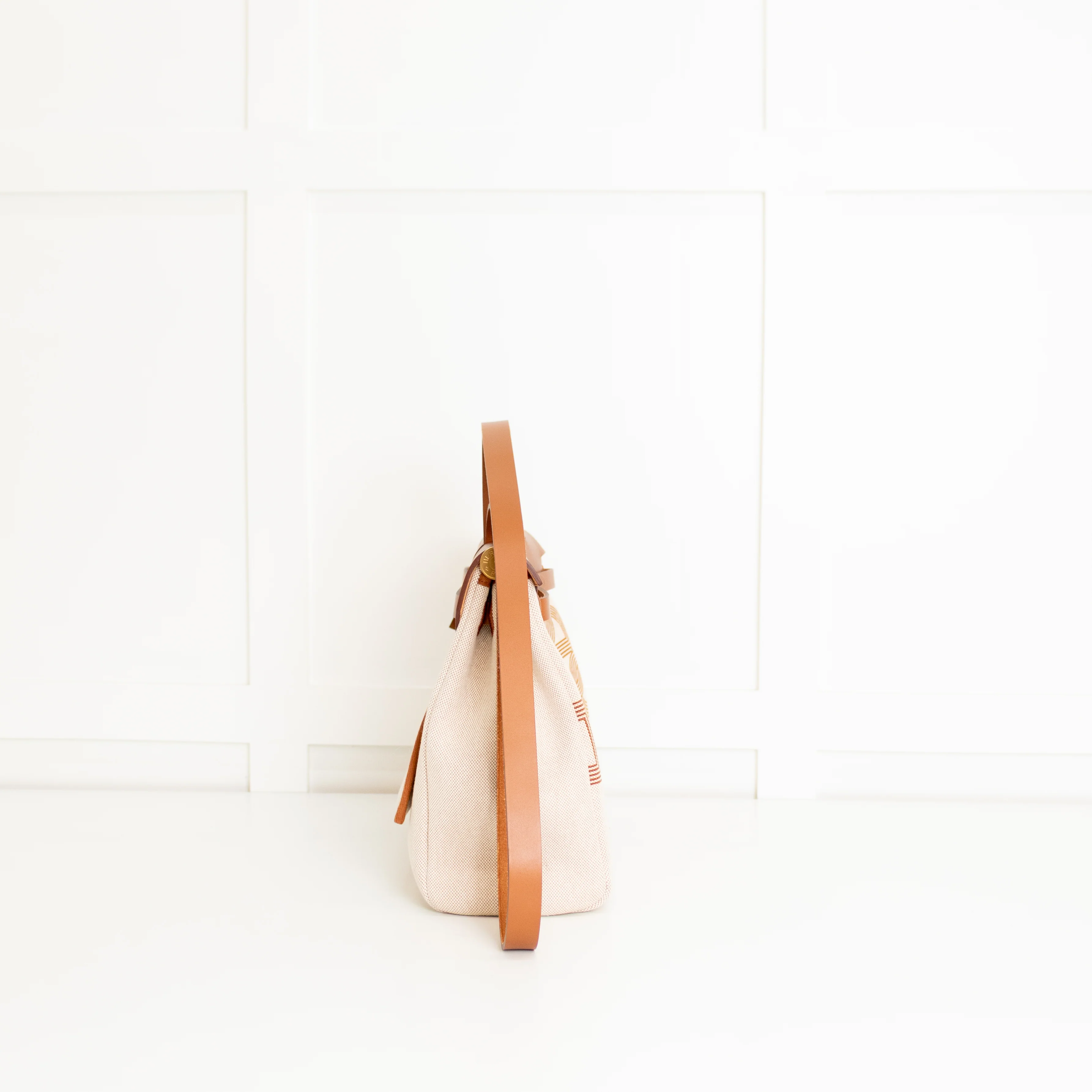 Hermes Ecru Chaine D'ancre Canvas Herbag Zip 31 Bag - Image 9