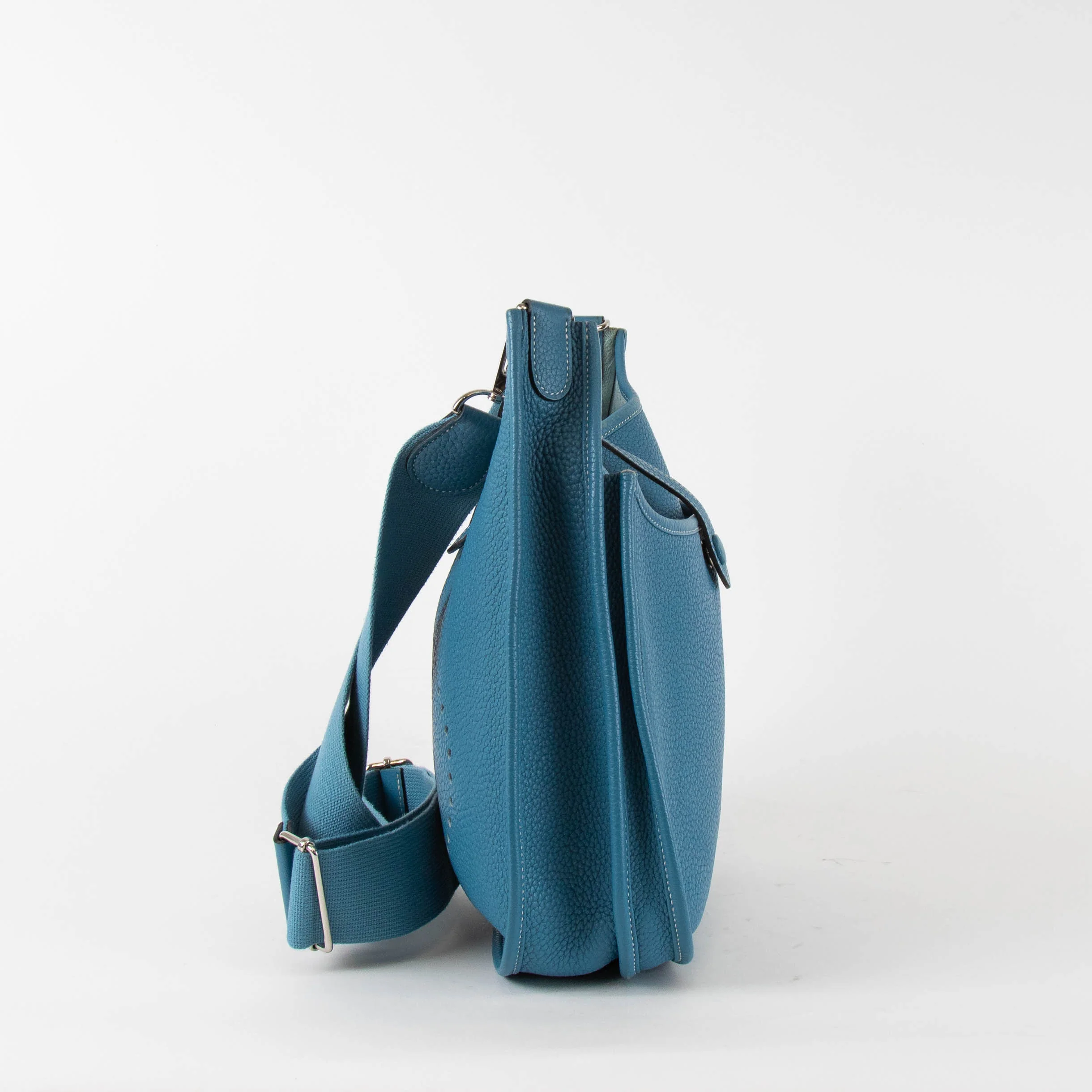 Hermes Pale Bleu Jean Evelyne PM Bag - Image 5