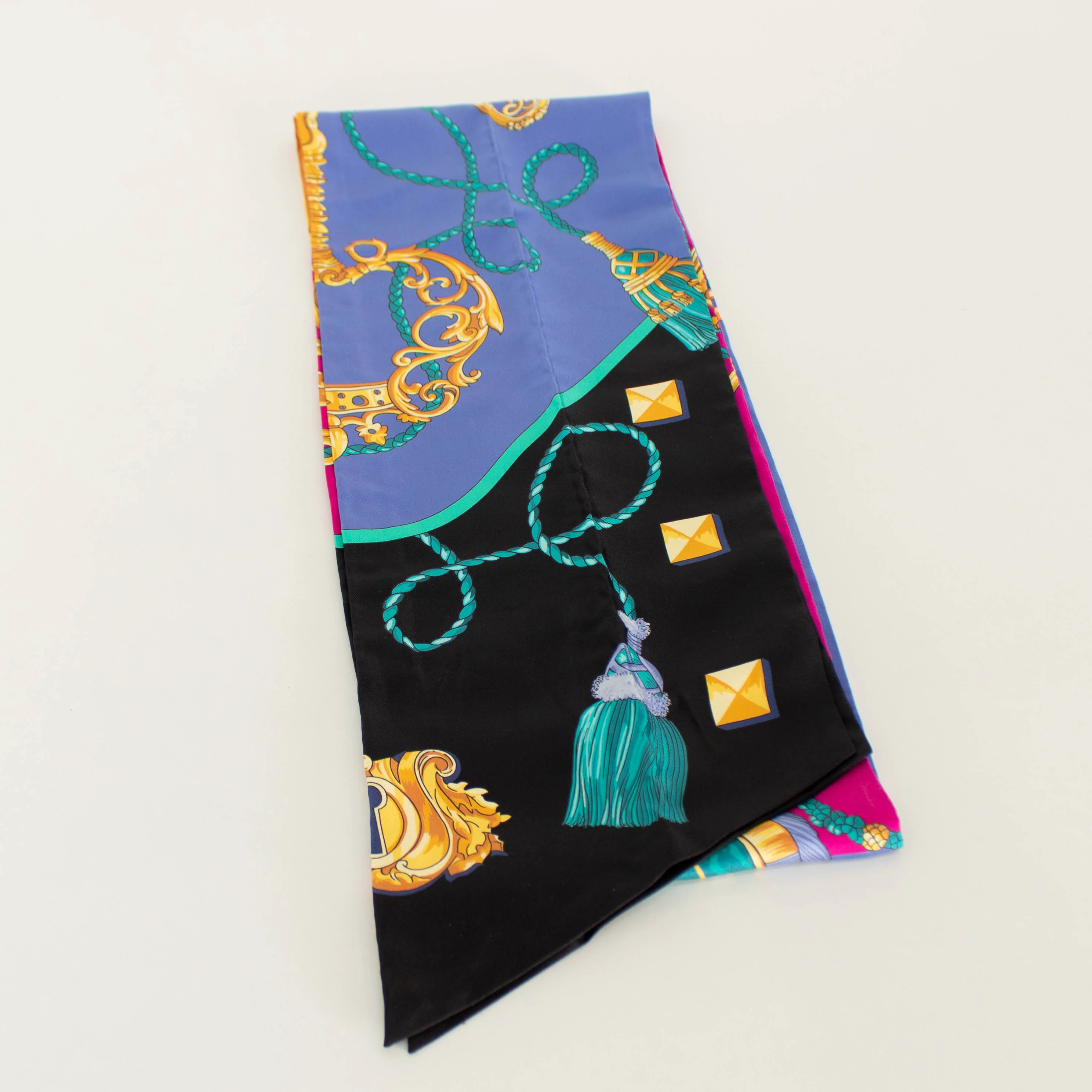 Hermes Purple And Pink Le-Maxi Twilly Scarf - Image 3