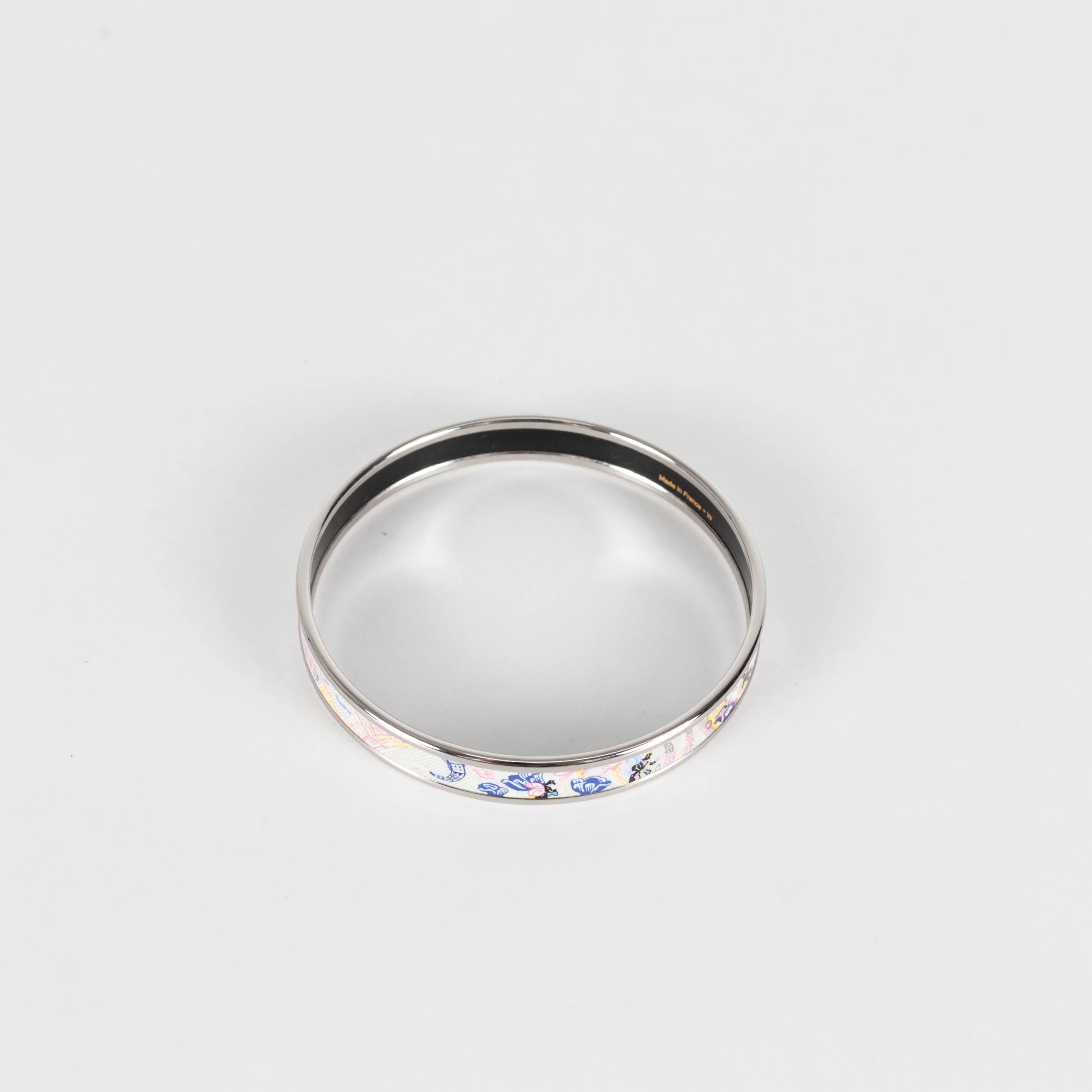 Hermes Purple Jungle Camouflage Enamel Bangle - Image 4