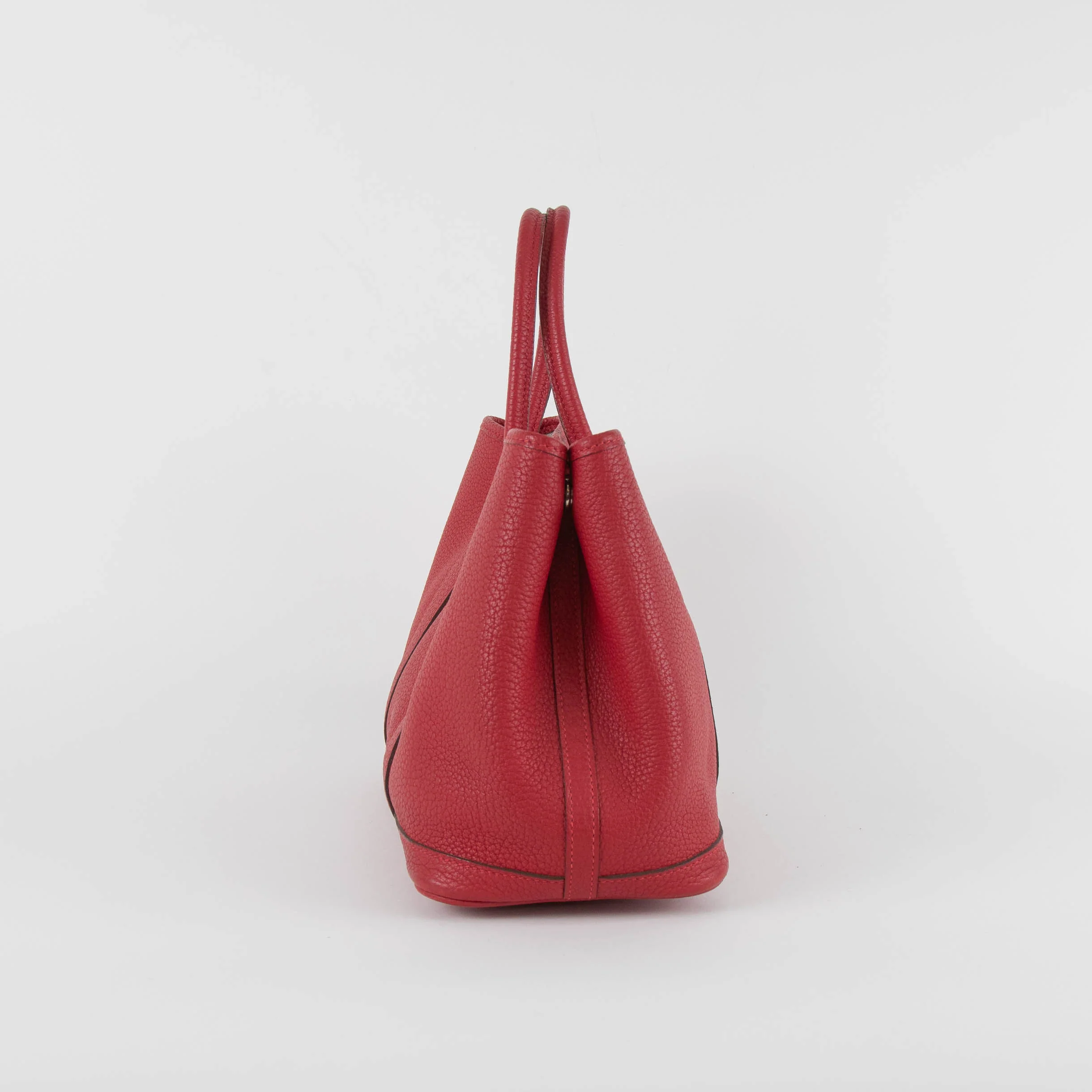 Hermes Rouge Garden Party 30 Togo Leather Bag - Image 4