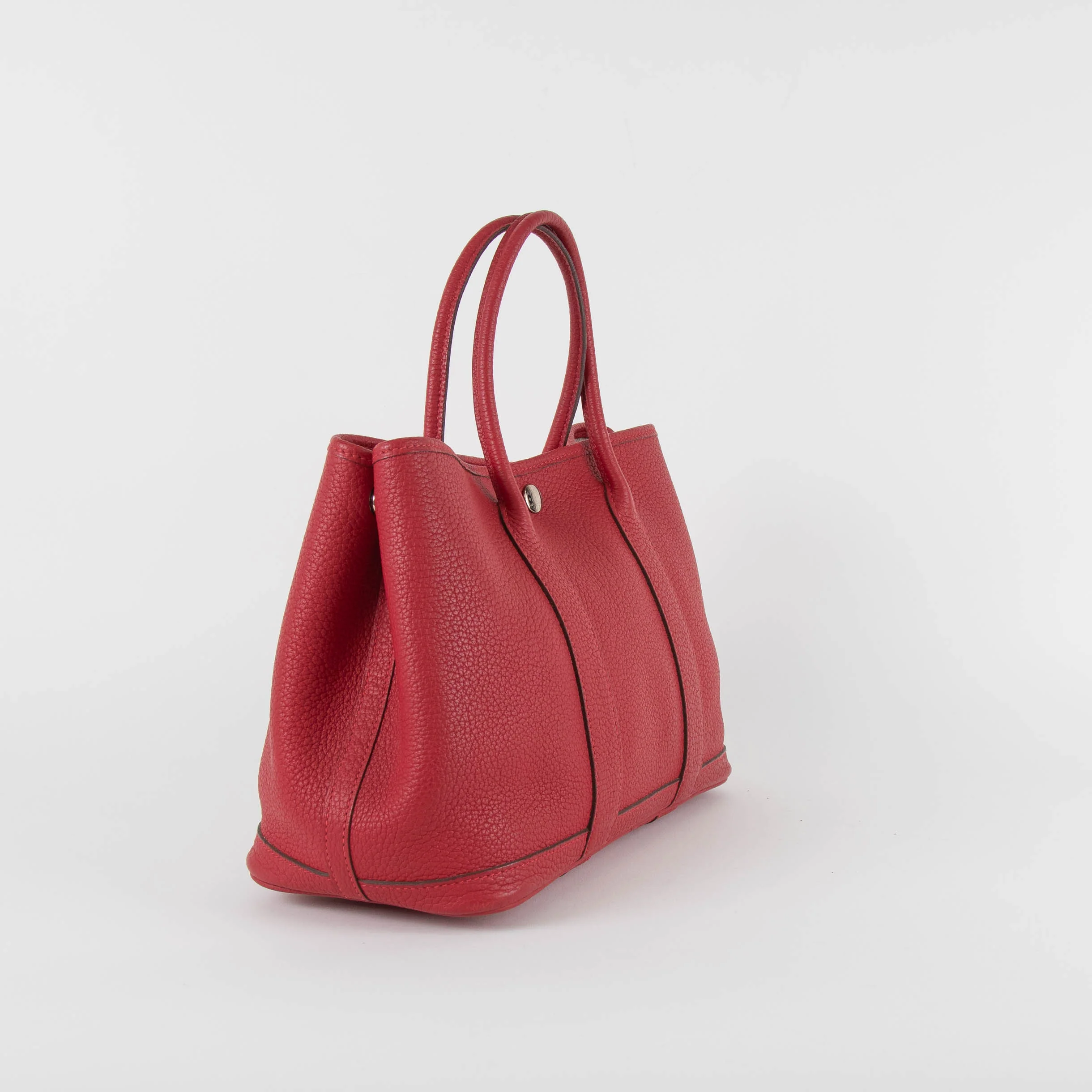 Hermes Rouge Garden Party 30 Togo Leather Bag - Image 8