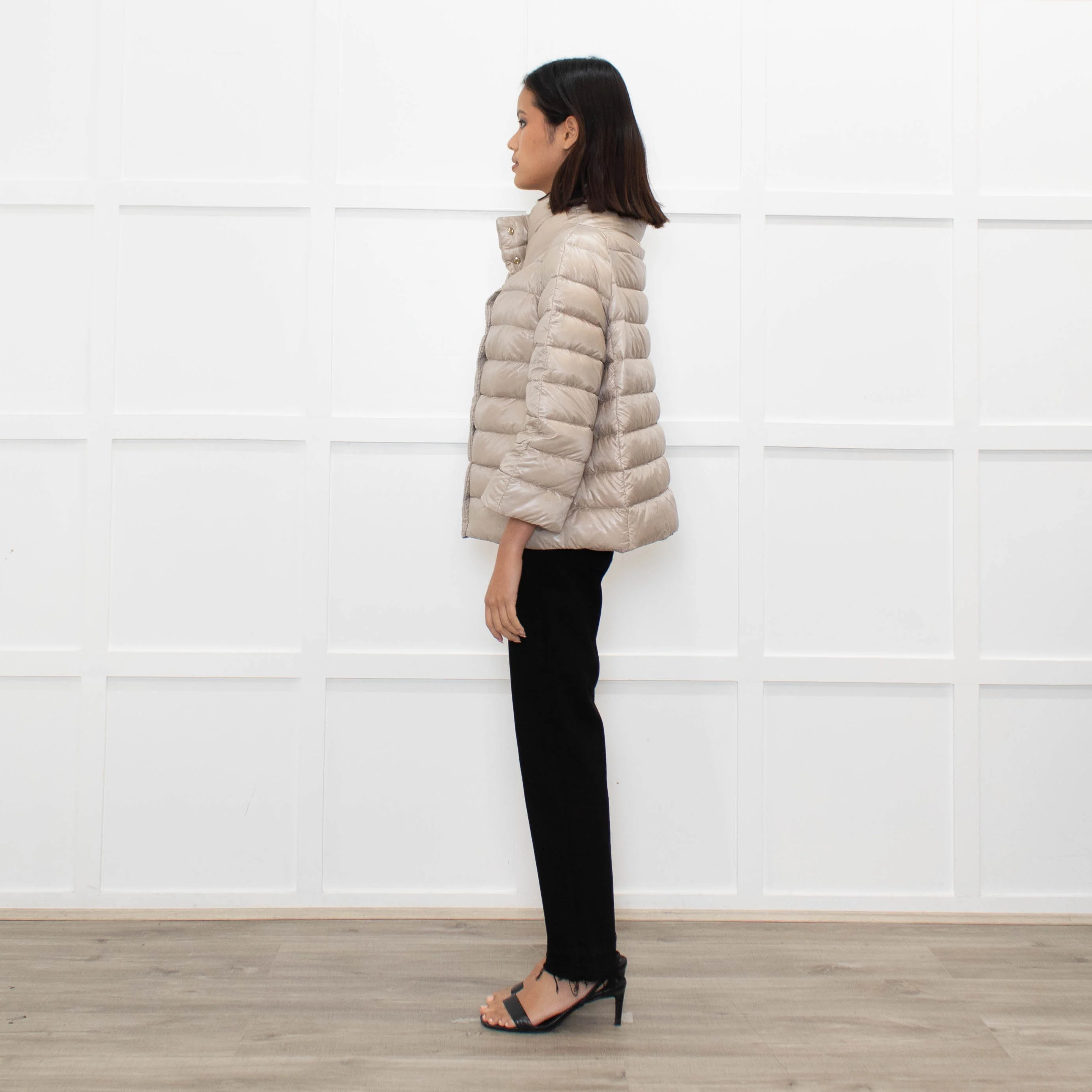 Herno Light Beige Puffer Jacket - Image 6