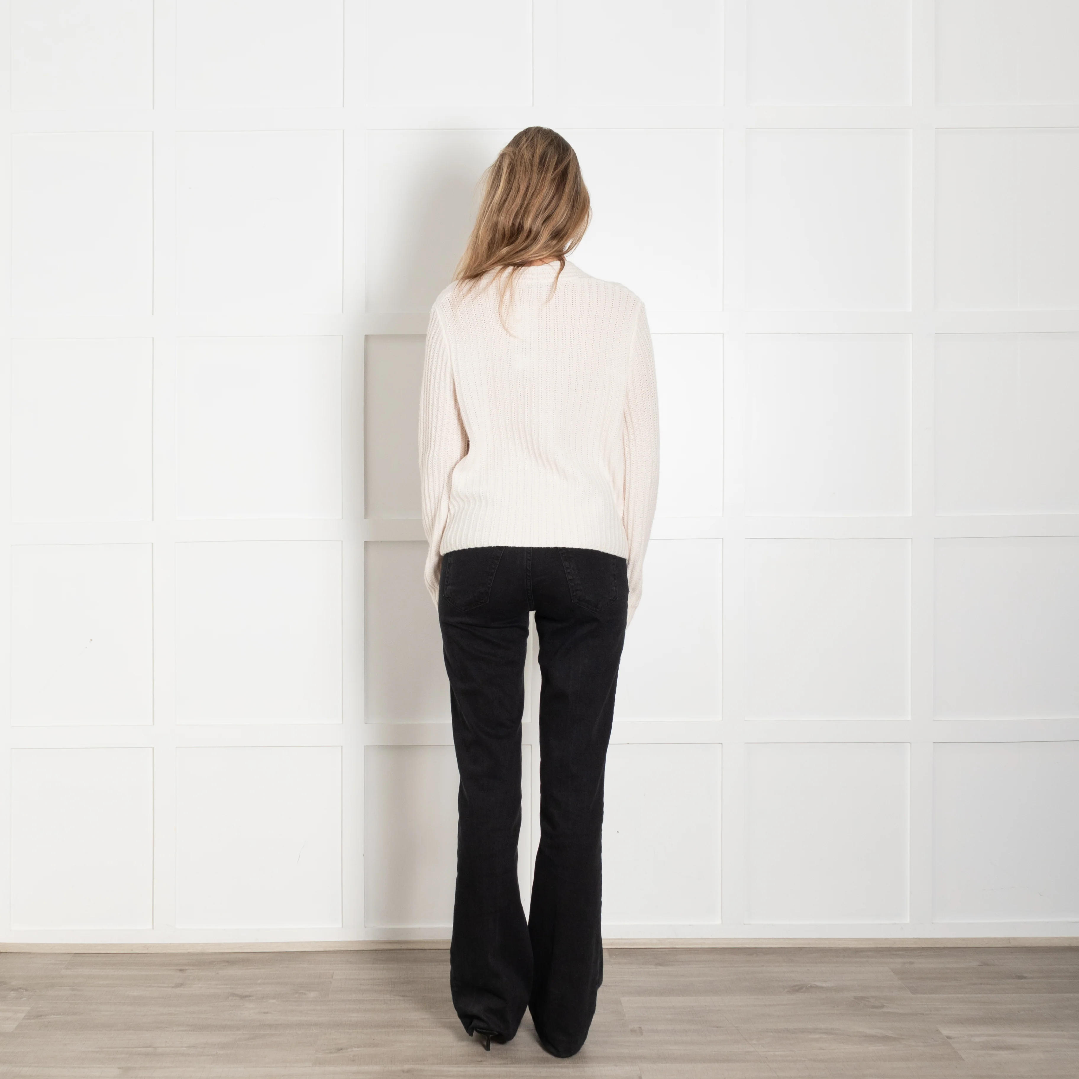 Herzen's Angelegenheit Cashmere Cream Cable Knit Cardigan - Image 5