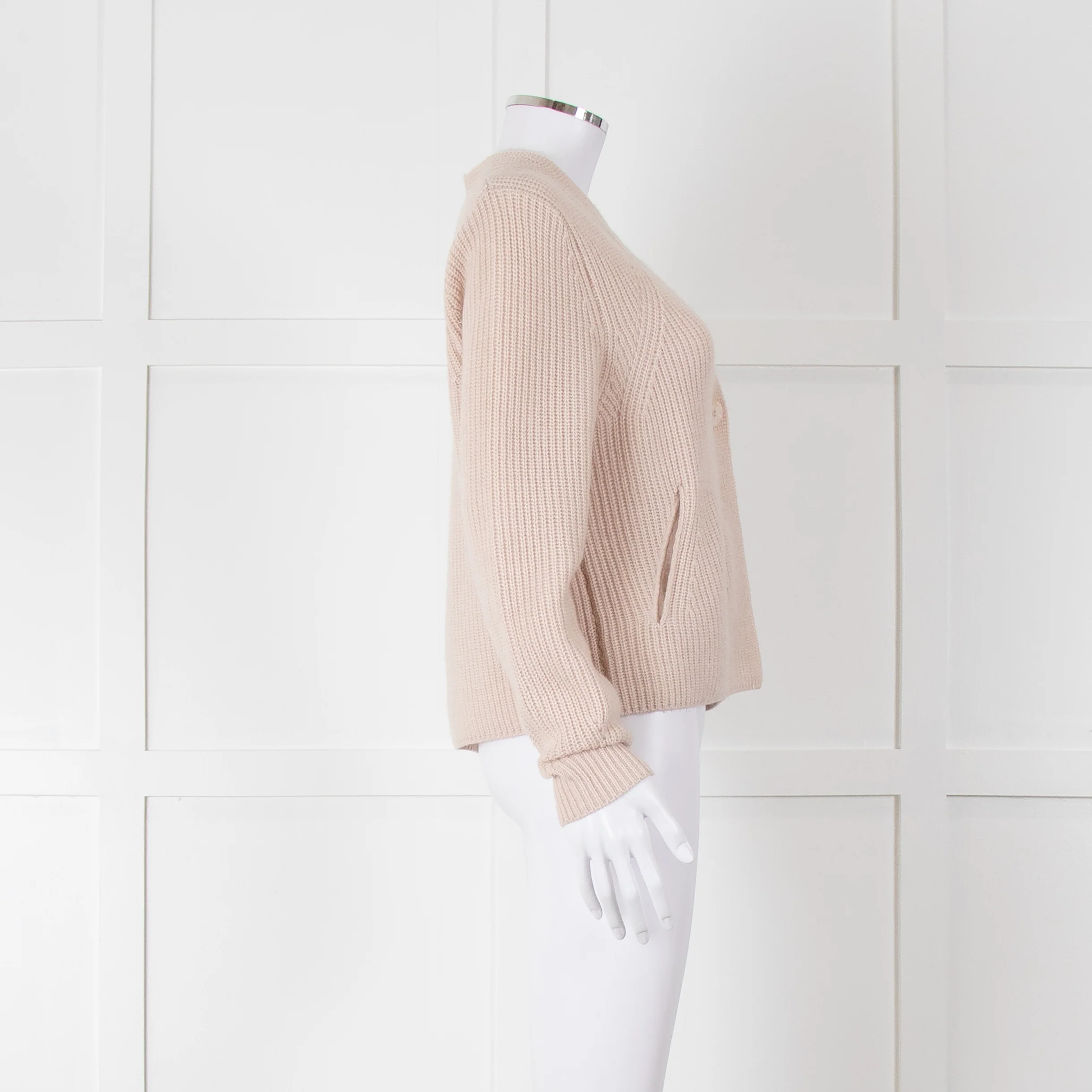 Herzen's Angelegenheit Nude Cable Short Cardigan - Image 3