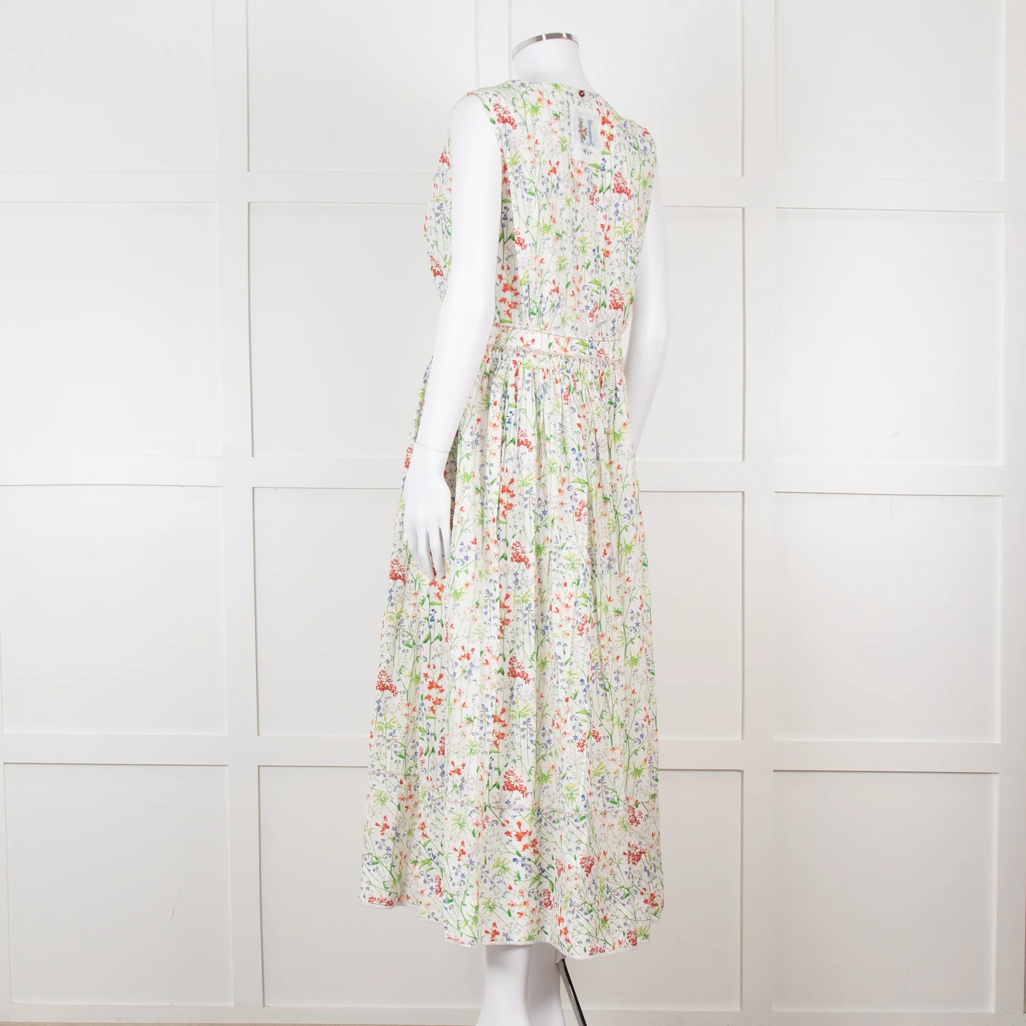 HIGH Wild Flower Print Sleeveless Cotton Dress - Image 6