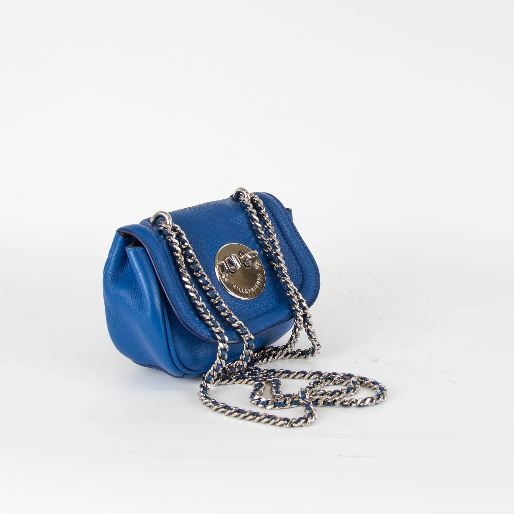 Hill And Friends Blue Silver Tweency Crossbody Bag - Image 3