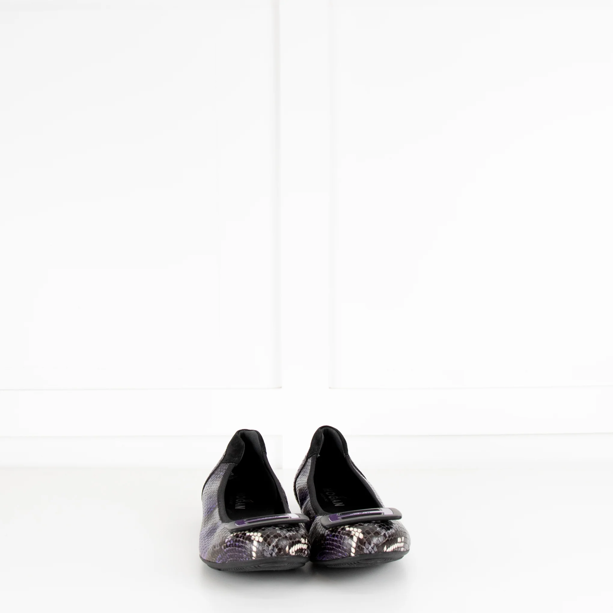 Hogan Purple Snake Embossed H Pumps - Image 2