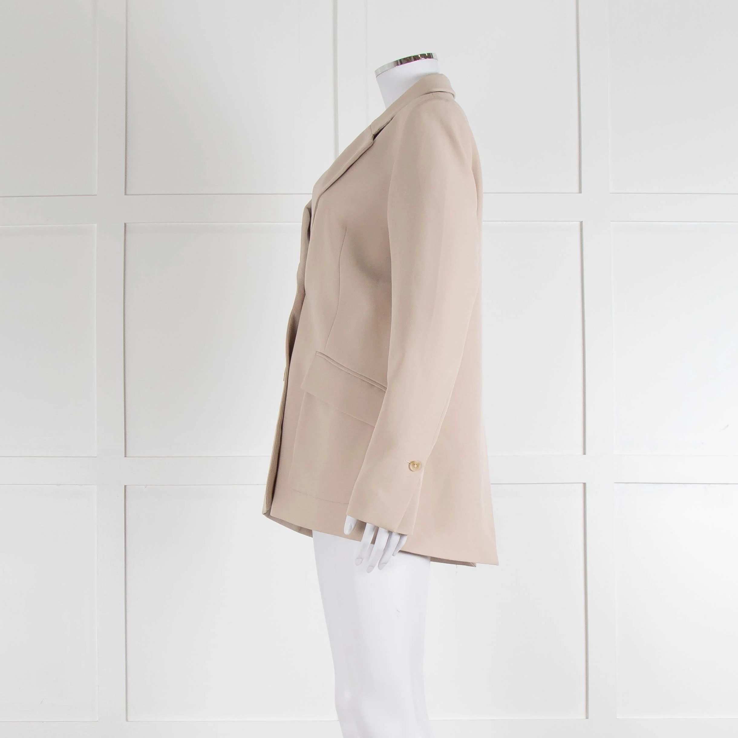 Holzweiler Neutral Split Back Front Pocket Detail Jacket - Image 7
