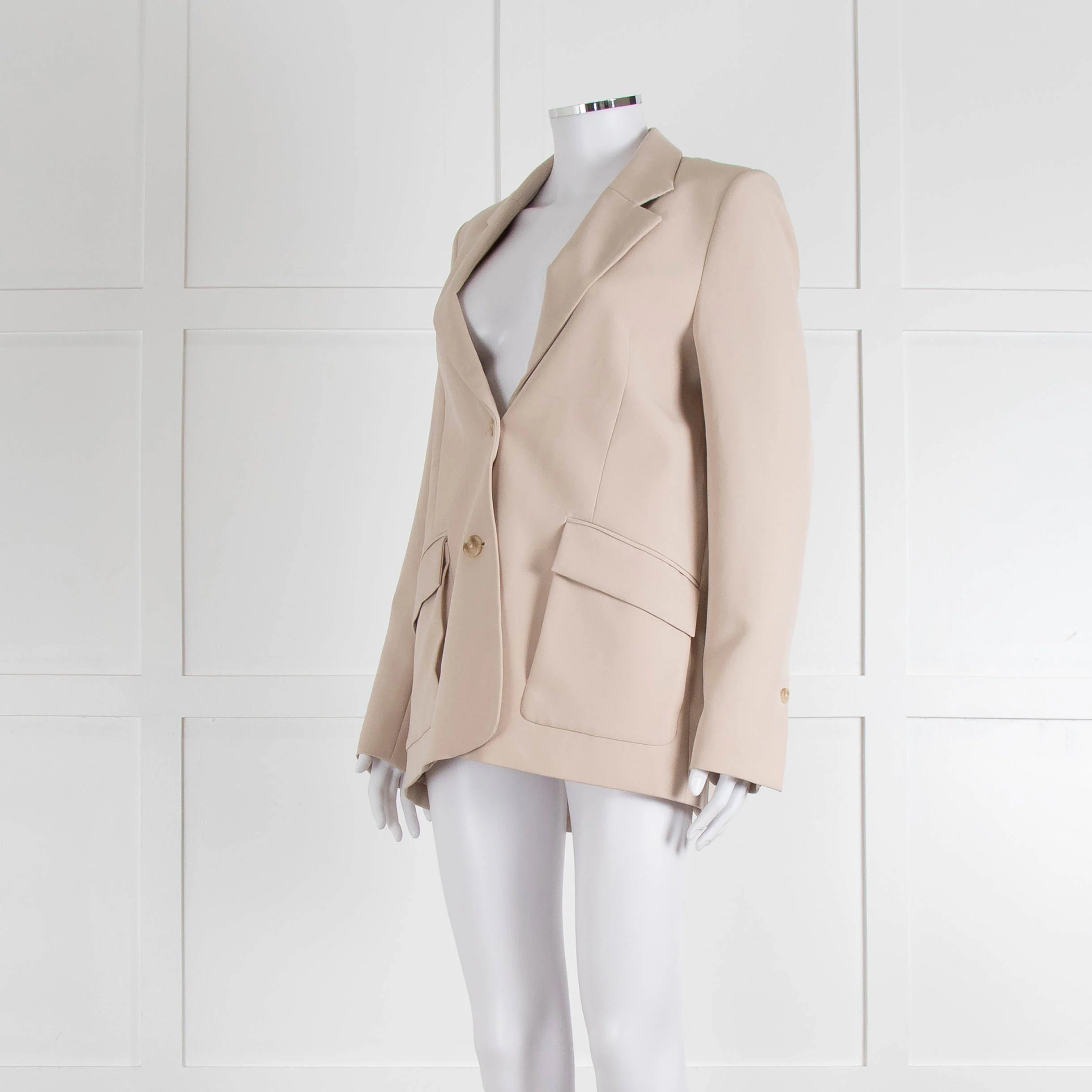 Holzweiler Neutral Split Back Front Pocket Detail Jacket - Image 8