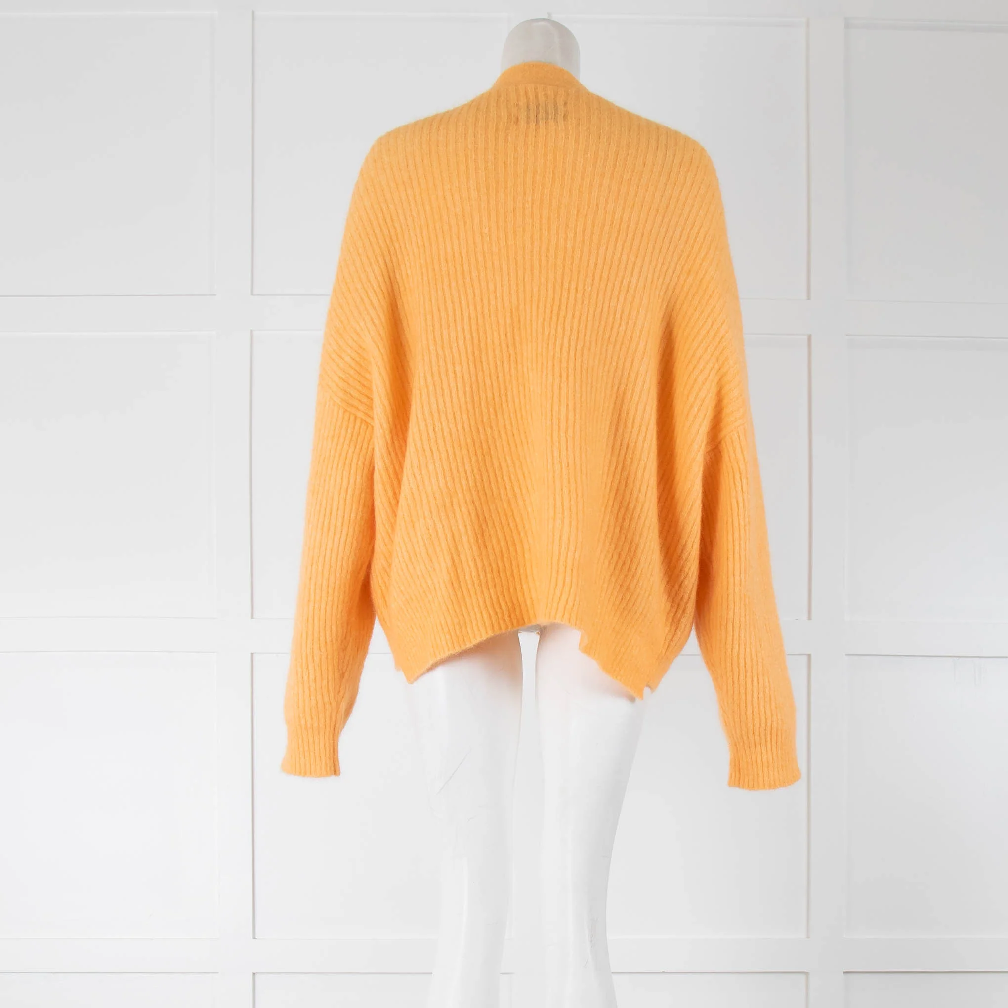 Holzweiler Orange Mohair Cardigan - Image 3
