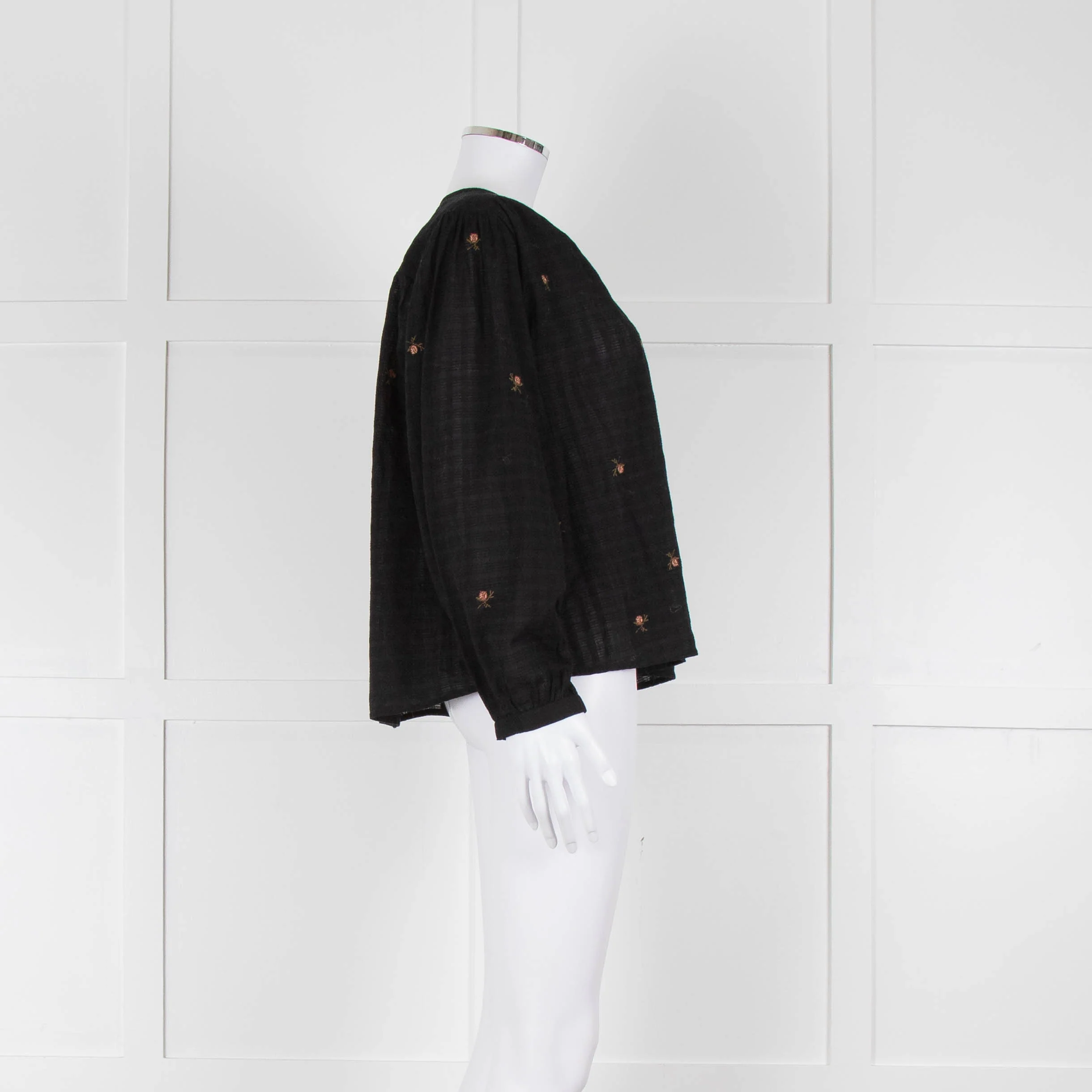 Indi & Cold Black Floral Button Up Front - Image 3