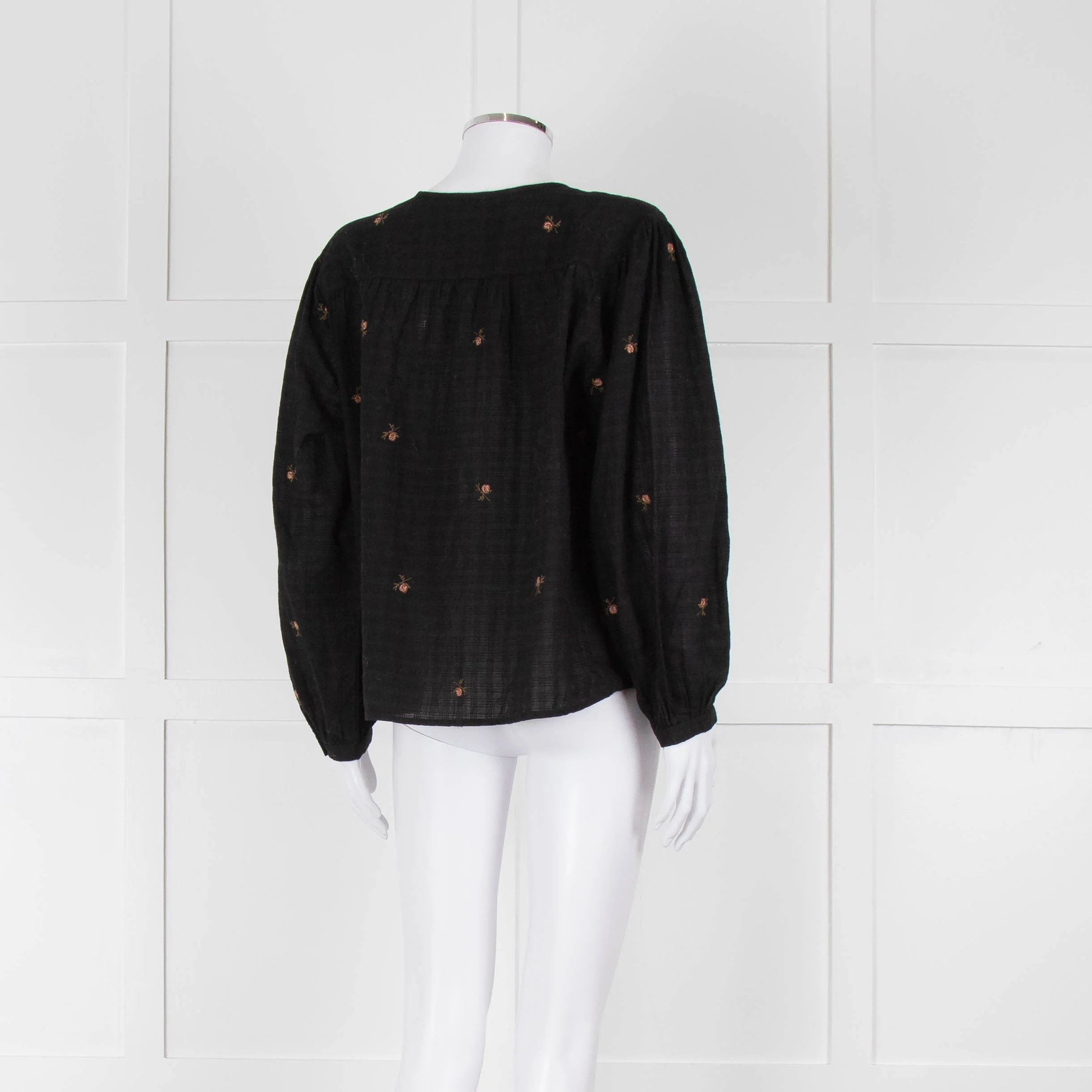 Indi & Cold Black Floral Button Up Front - Image 4