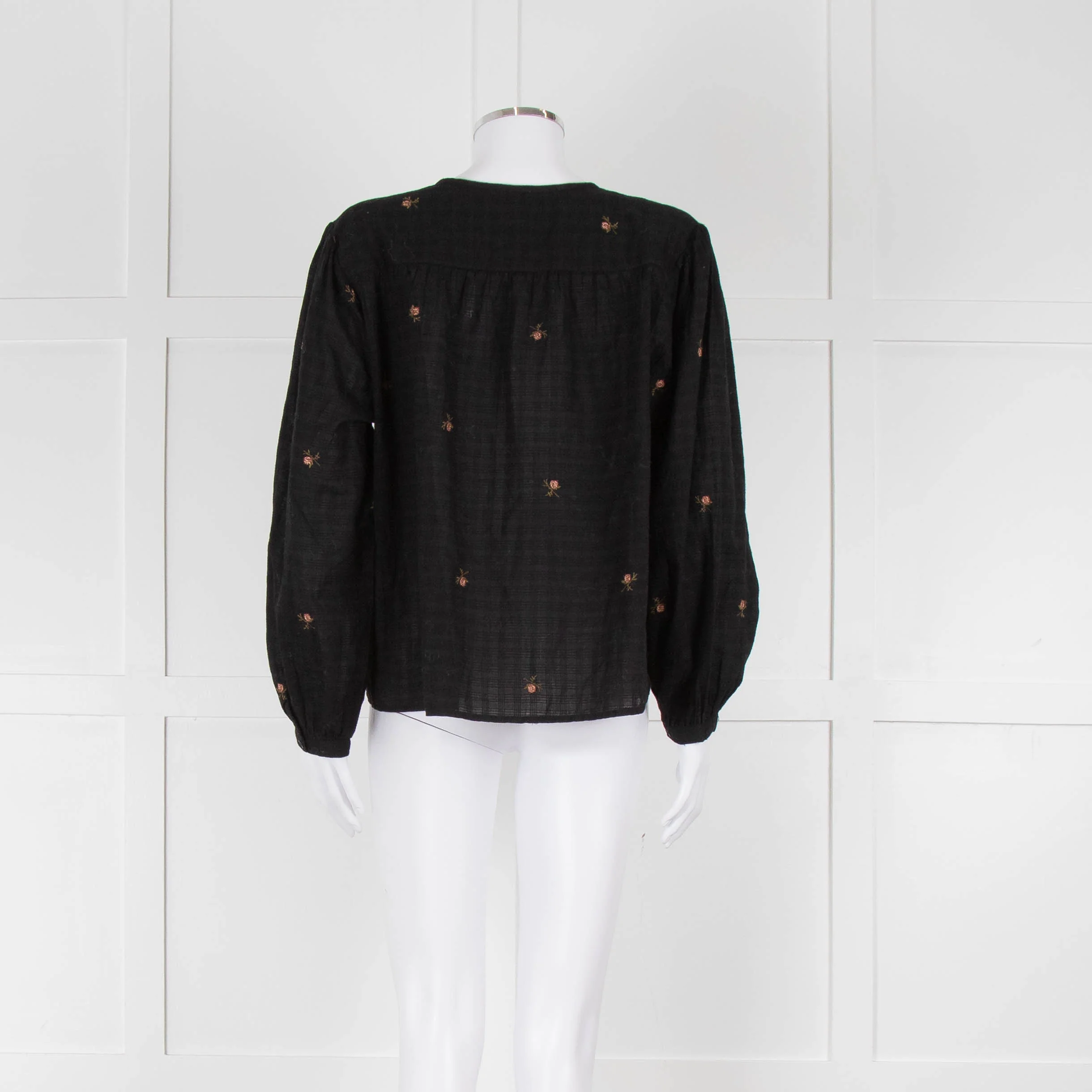 Indi & Cold Black Floral Button Up Front - Image 5