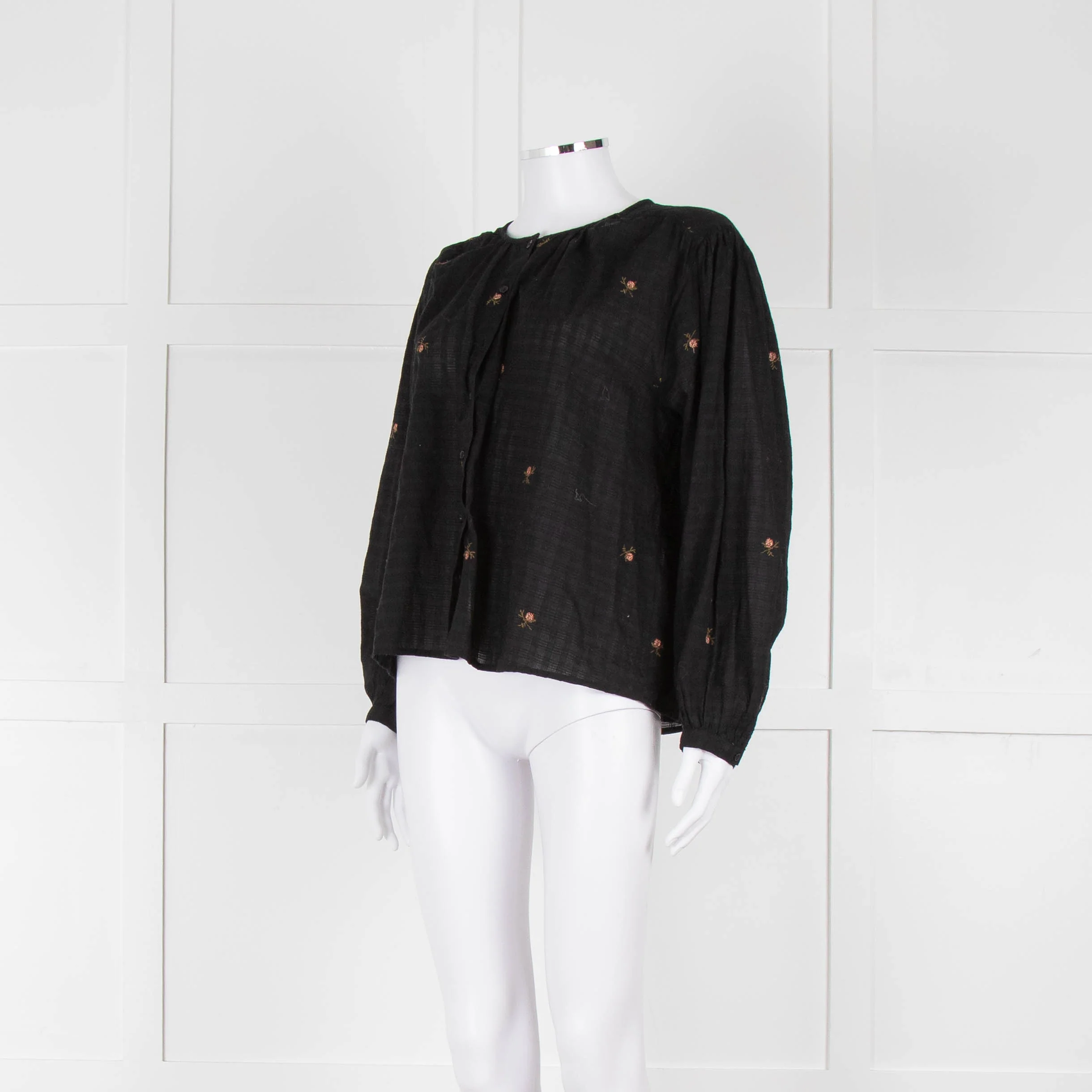 Indi & Cold Black Floral Button Up Front - Image 7
