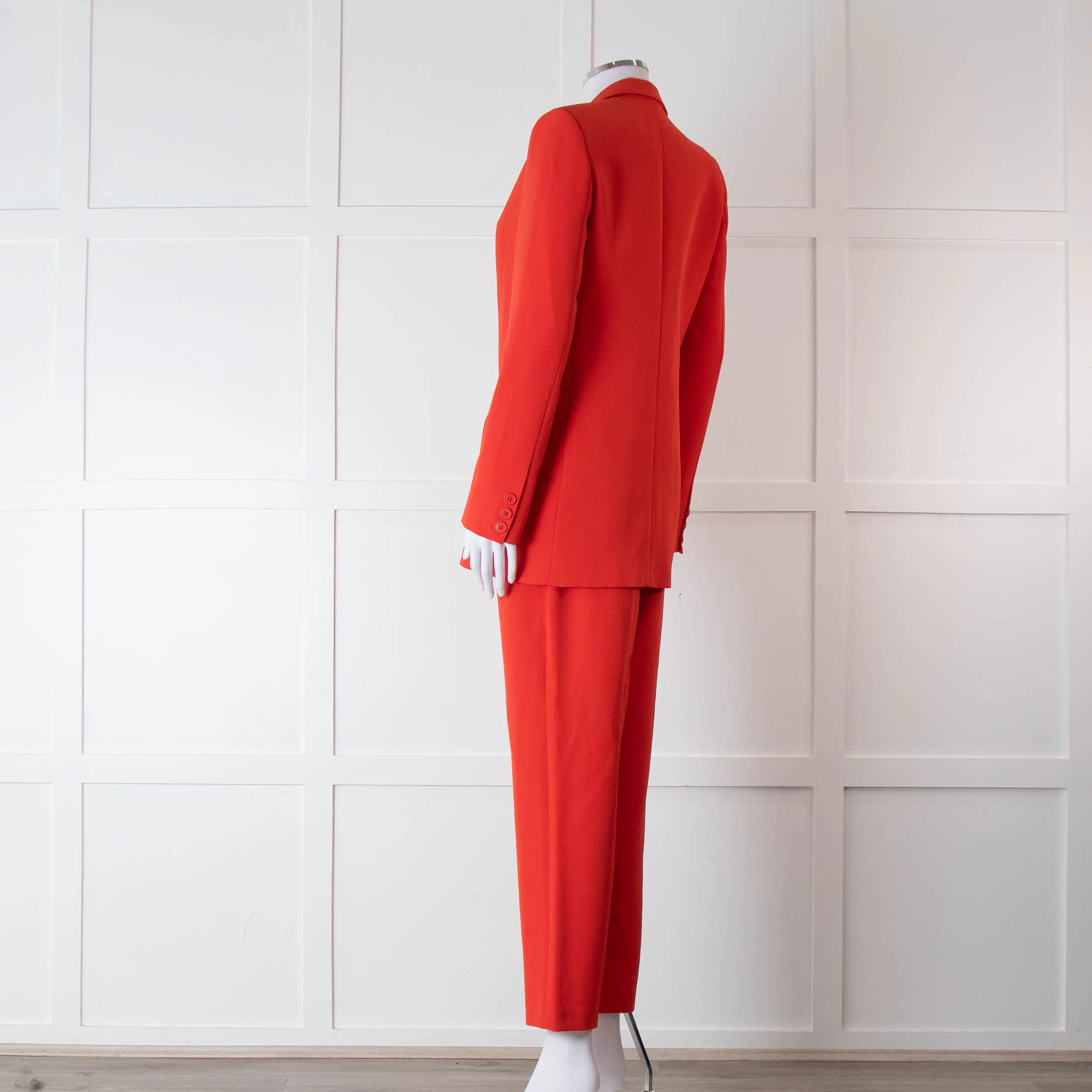 Iris & Ink Red Straight Fit Trouser Suit - Image 7