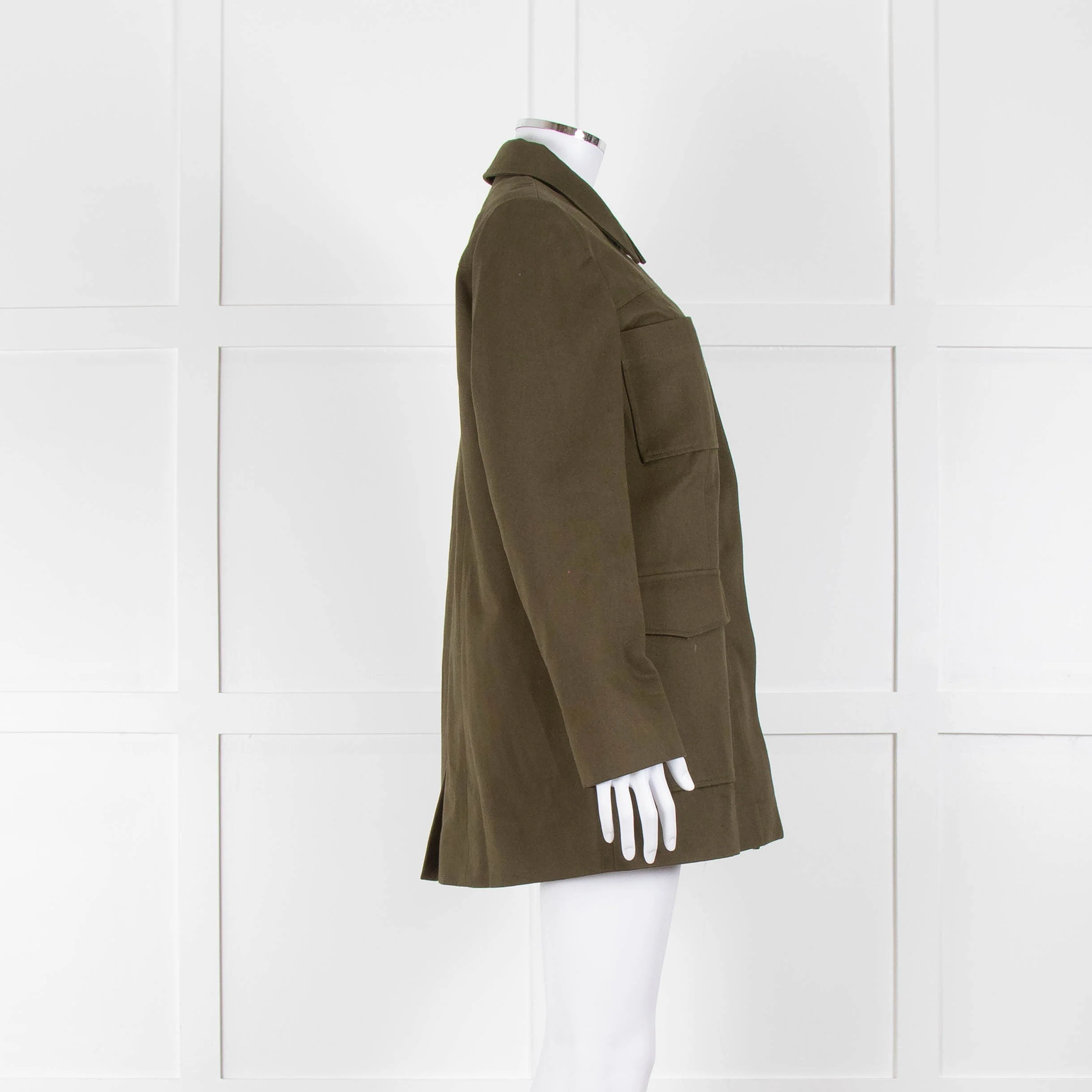 Iris Khaki Heavy Cotton Carpenters Style Jacket - Image 3