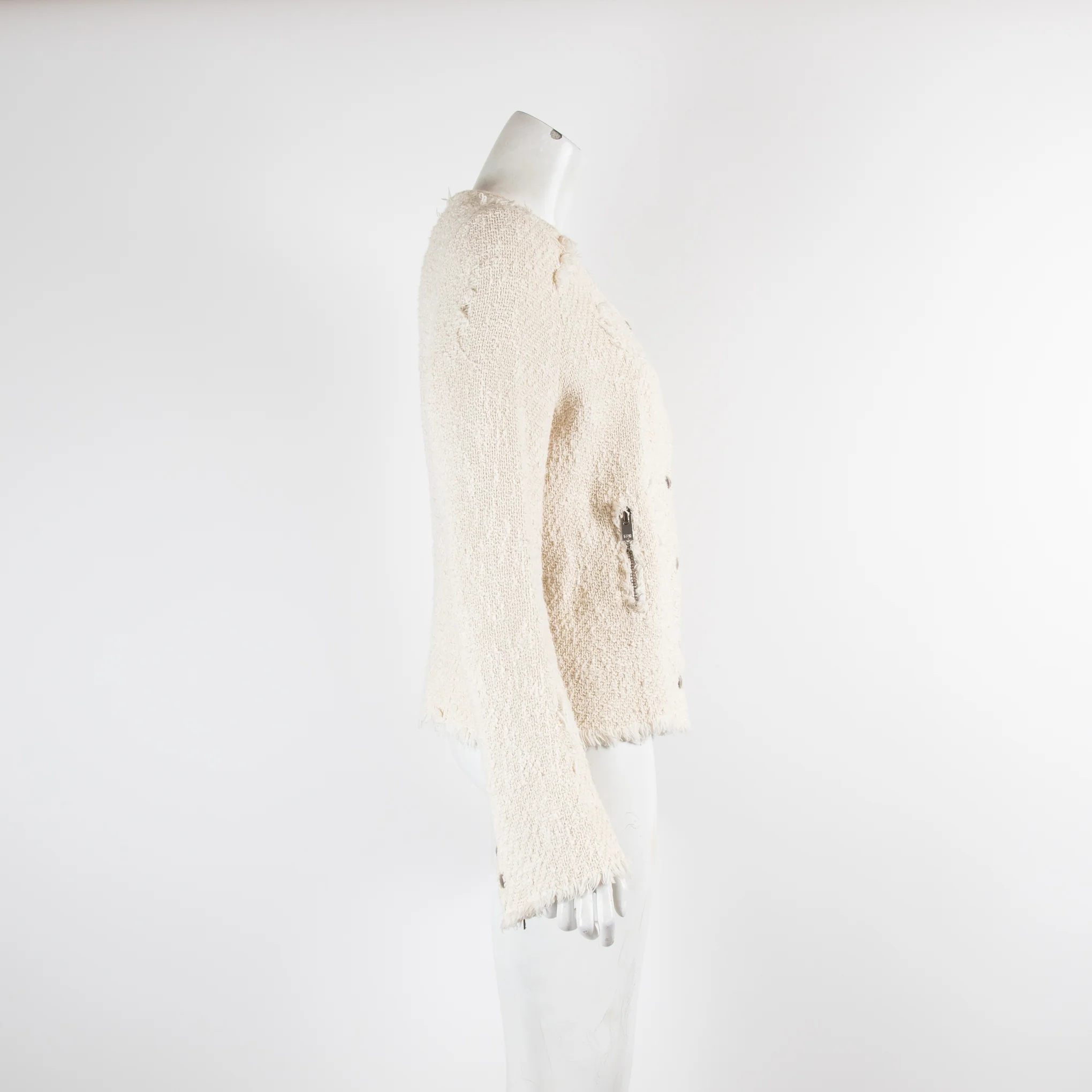 Iro Cream Boucle Jacket - Image 2