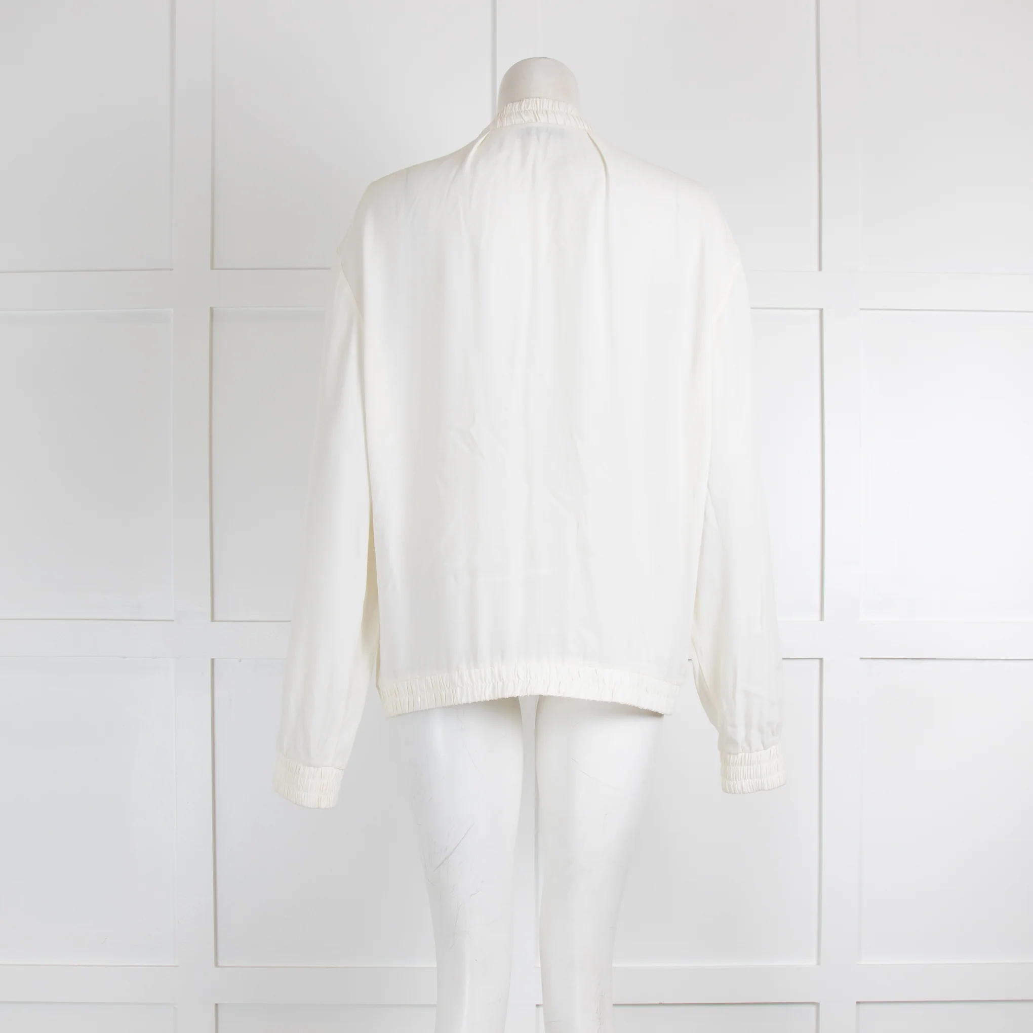 IRO Cream Lace Insert Bomber - Image 3