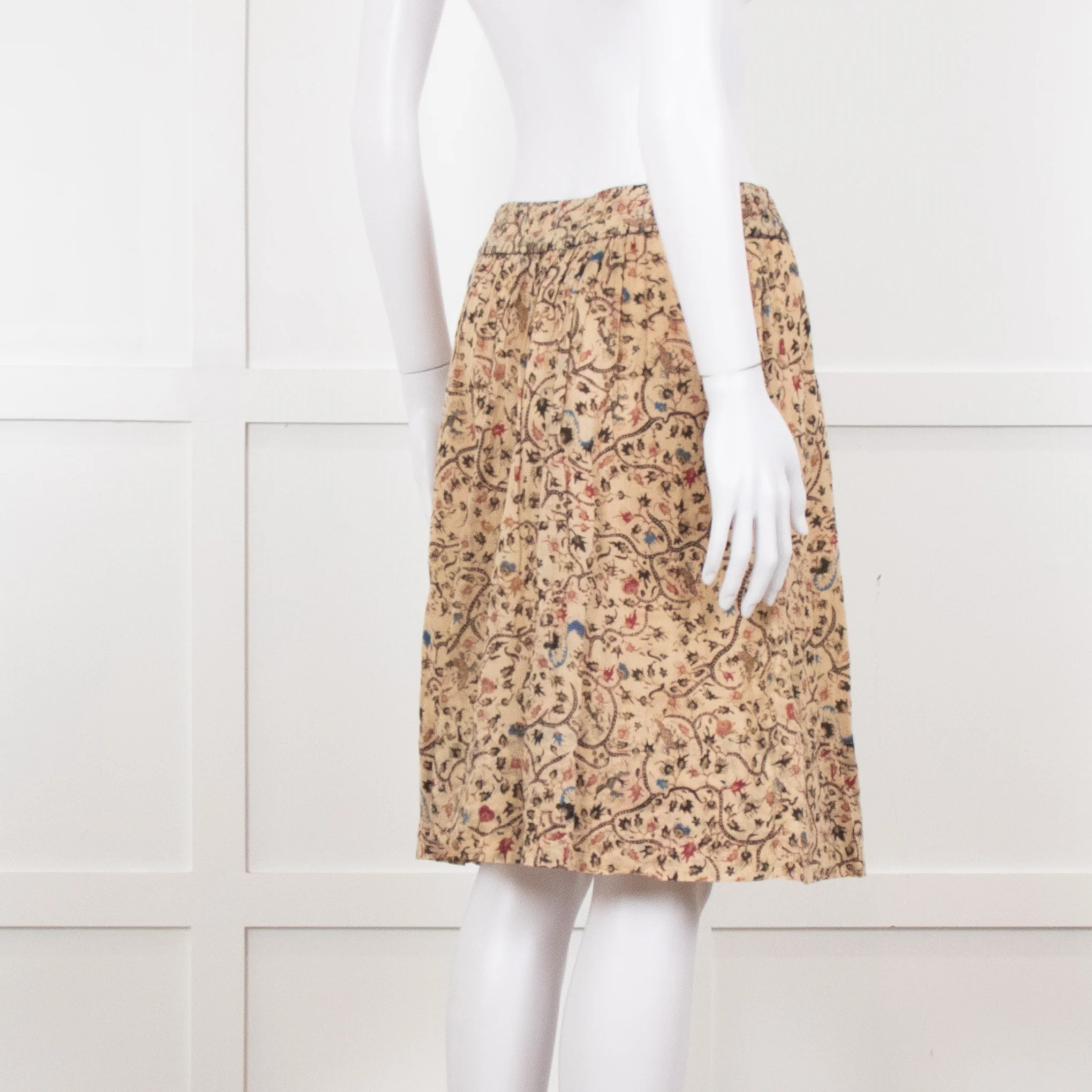 Isabel Marant Beige Botanical Print Short Skirt - Image 6