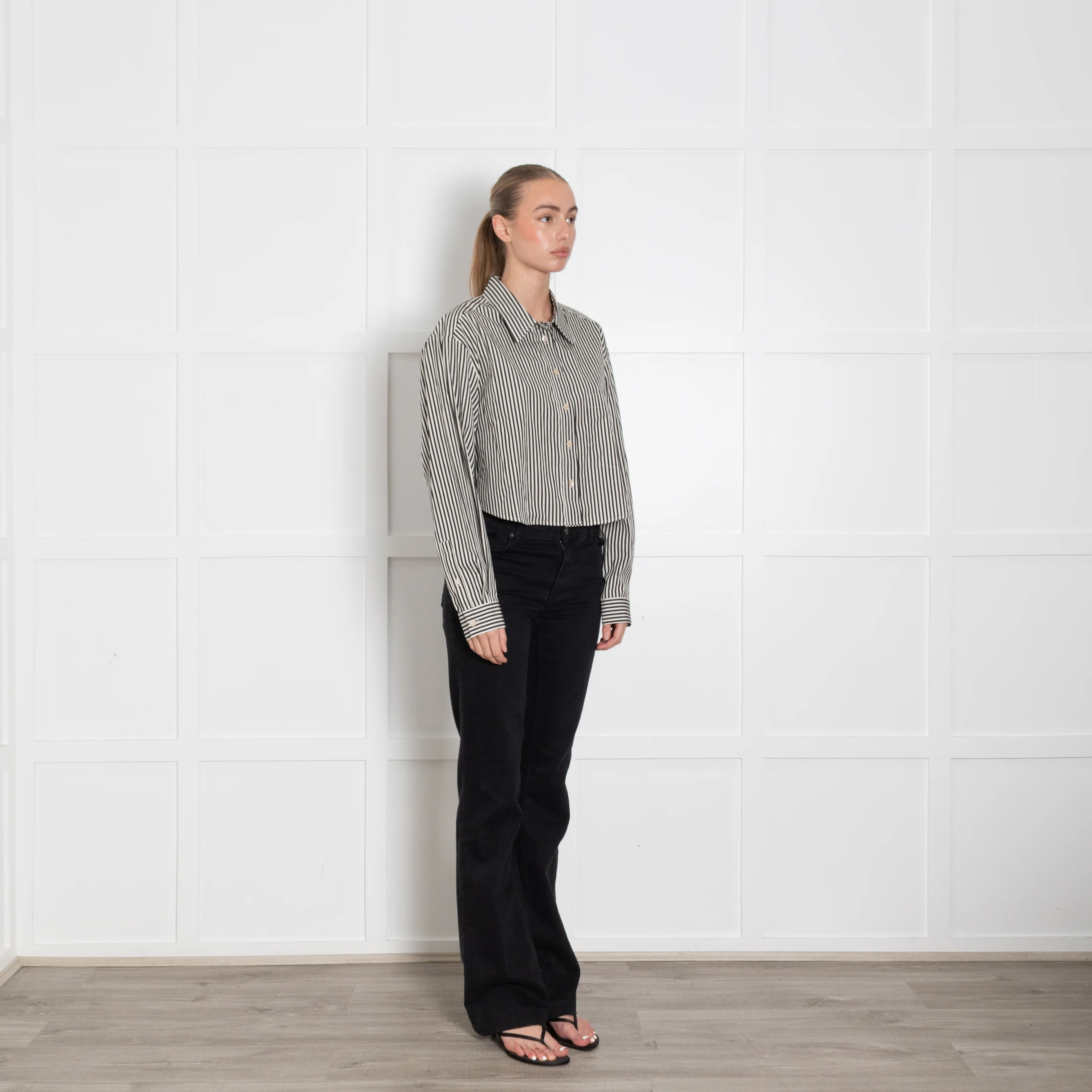 Isabel Marant Etoile Fleora Crop Shirt Stripe - Image 7