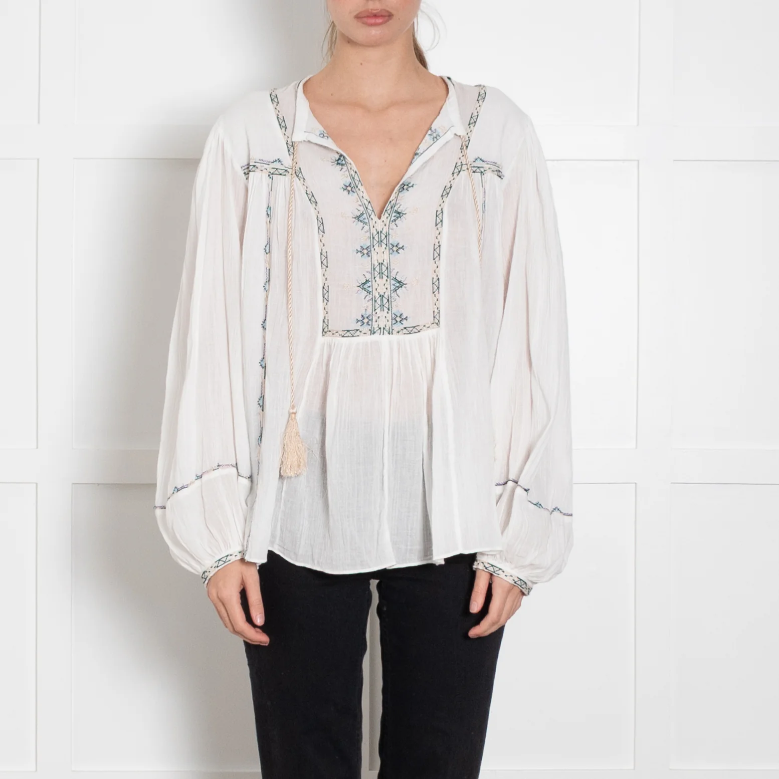 Isabel Marant Etoile Silekia White Blouse - Image 2