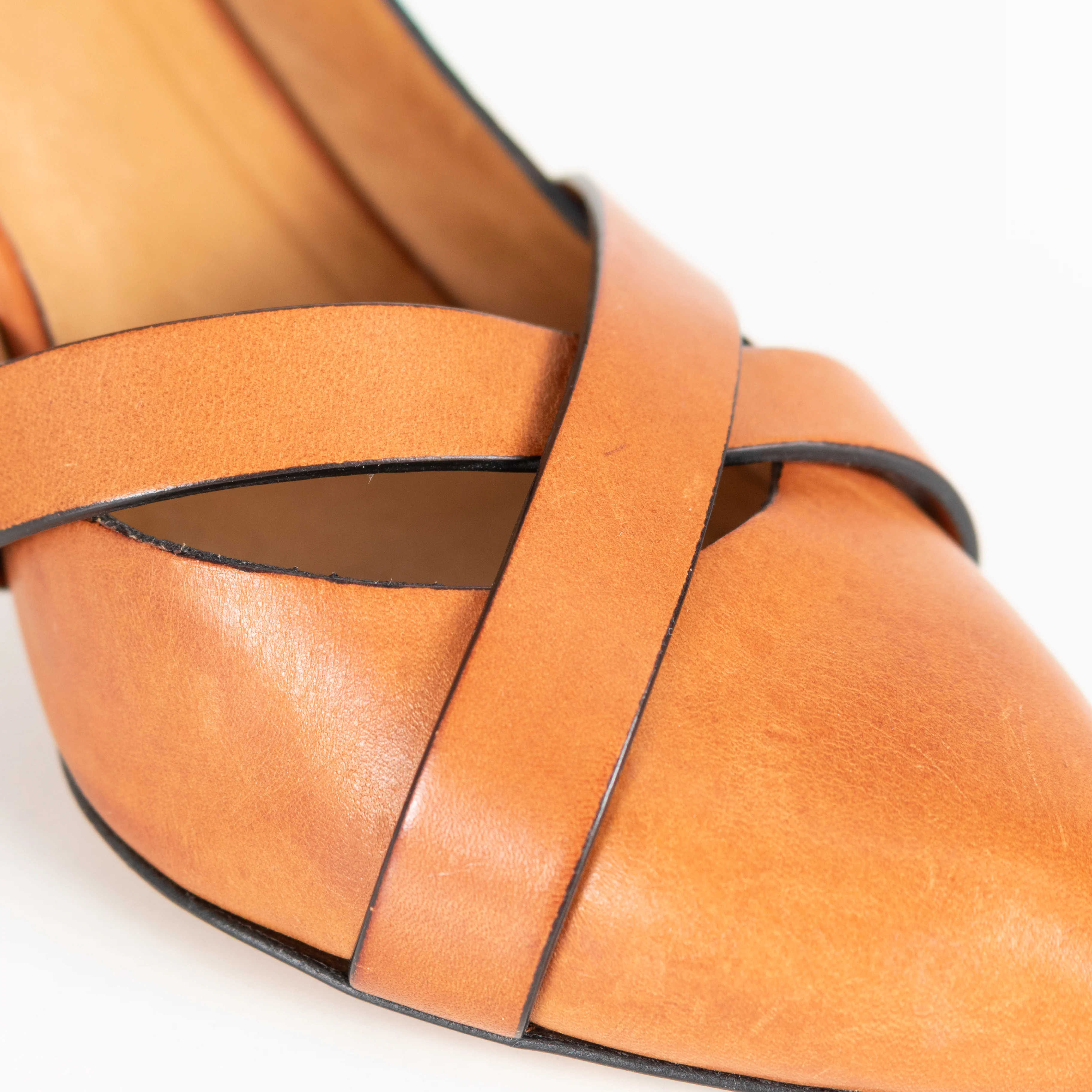 Isabel Marant Etoile Tan Leather Cone Shaped Heel Shoes - Image 13