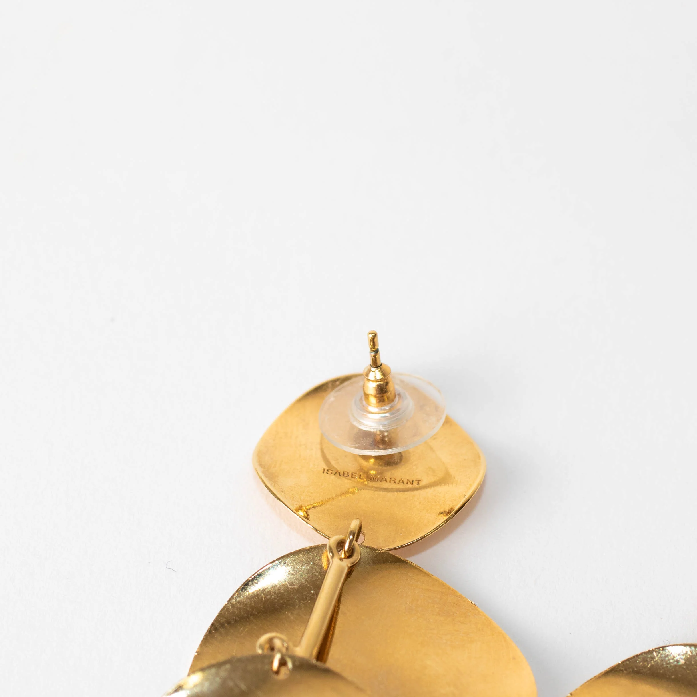 Isabel Marant Gold Jeanotte Circle Drop Earrings - Image 3