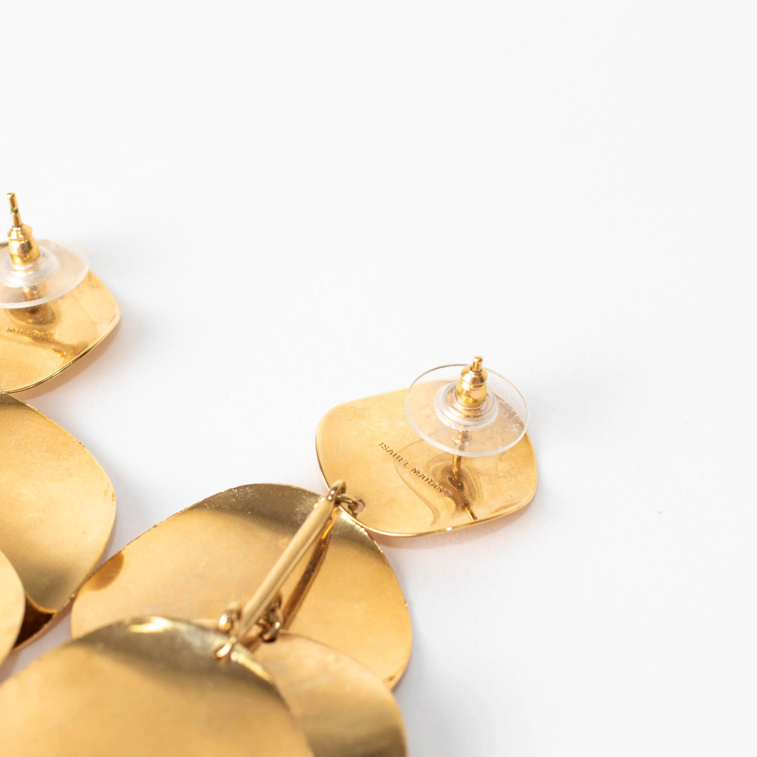 Isabel Marant Gold Jeanotte Circle Drop Earrings - Image 4