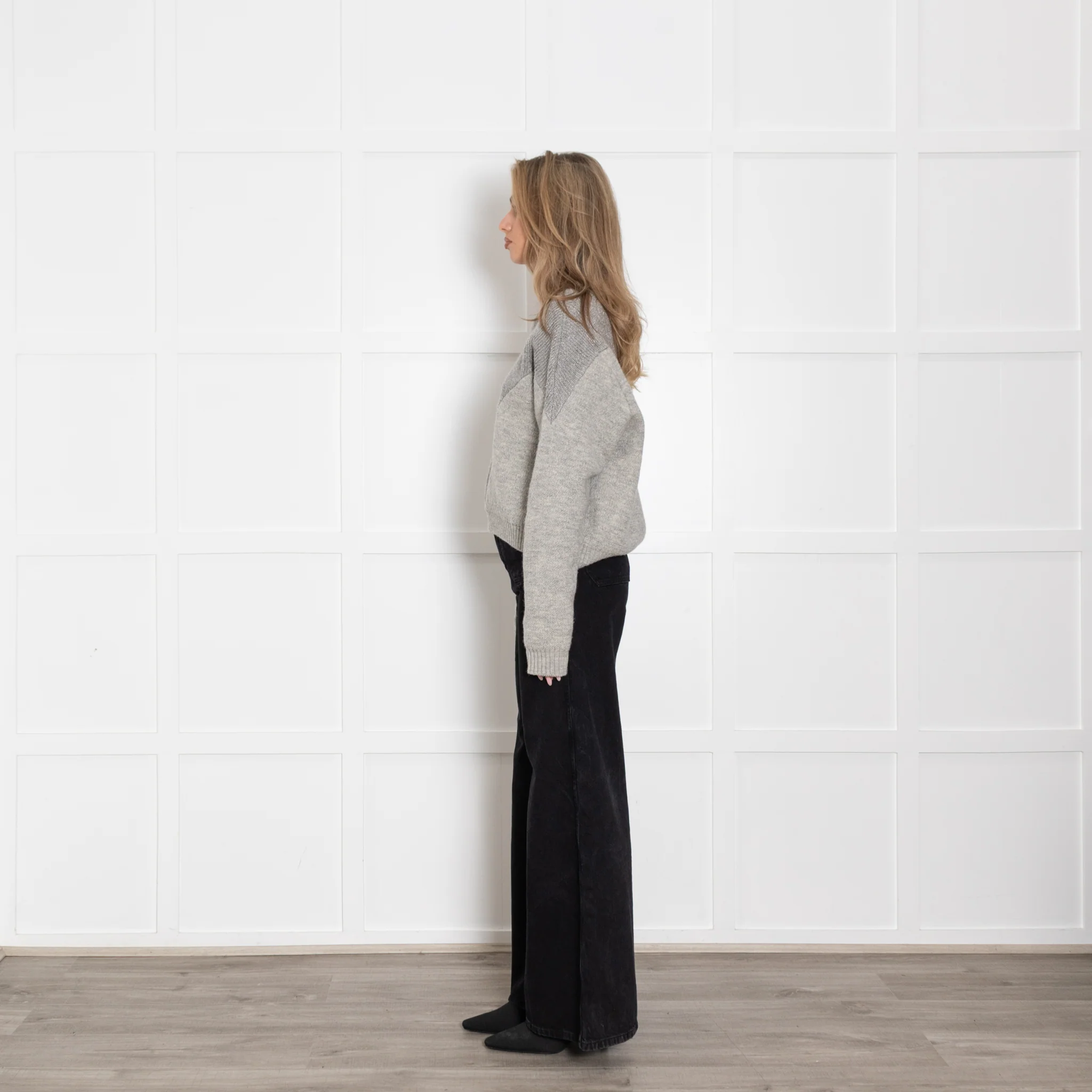 Isabel Marant Grey Knited Crew Neck Jumper - Image 4
