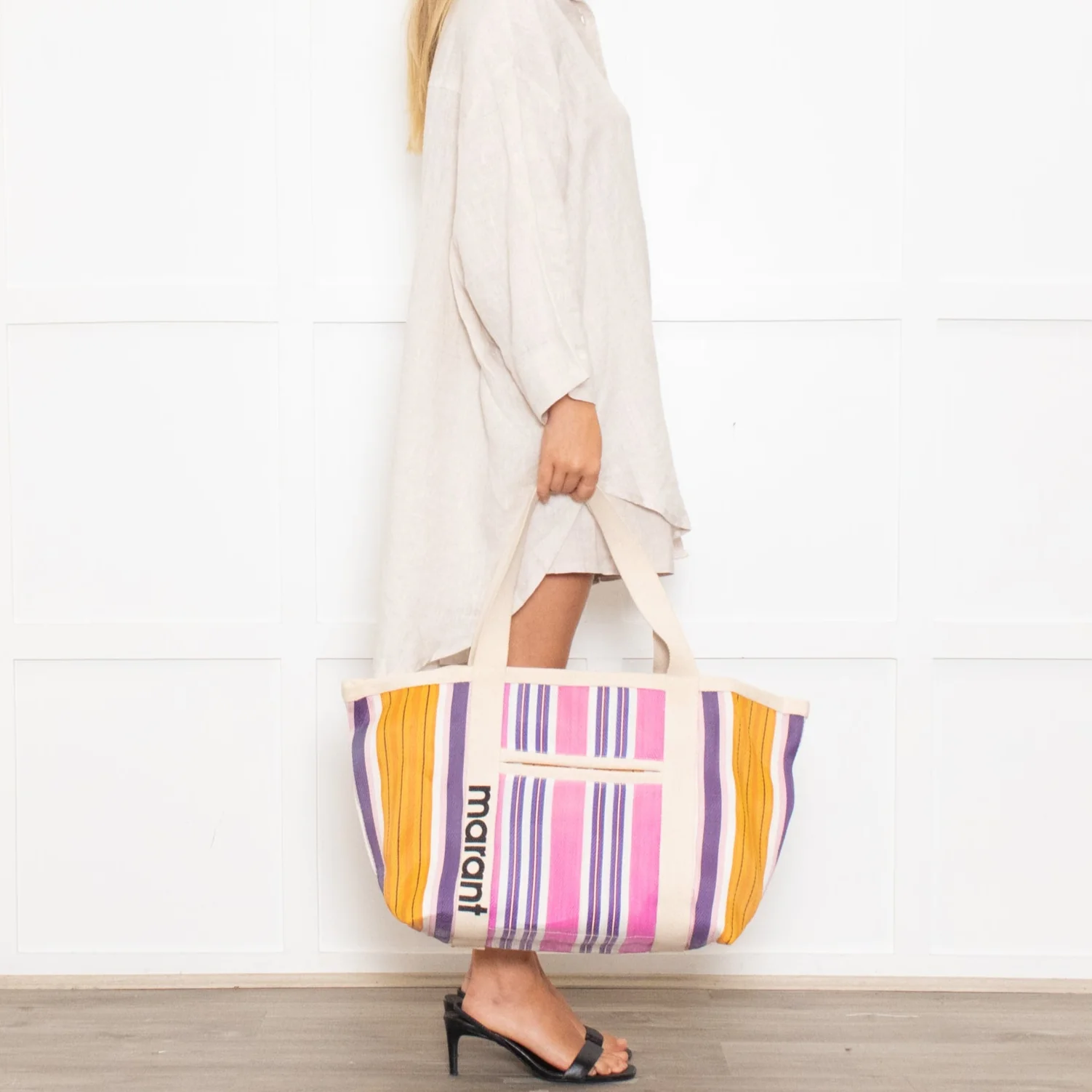 Isabel Marant Pink and Blue Darwen Tote - Image 7