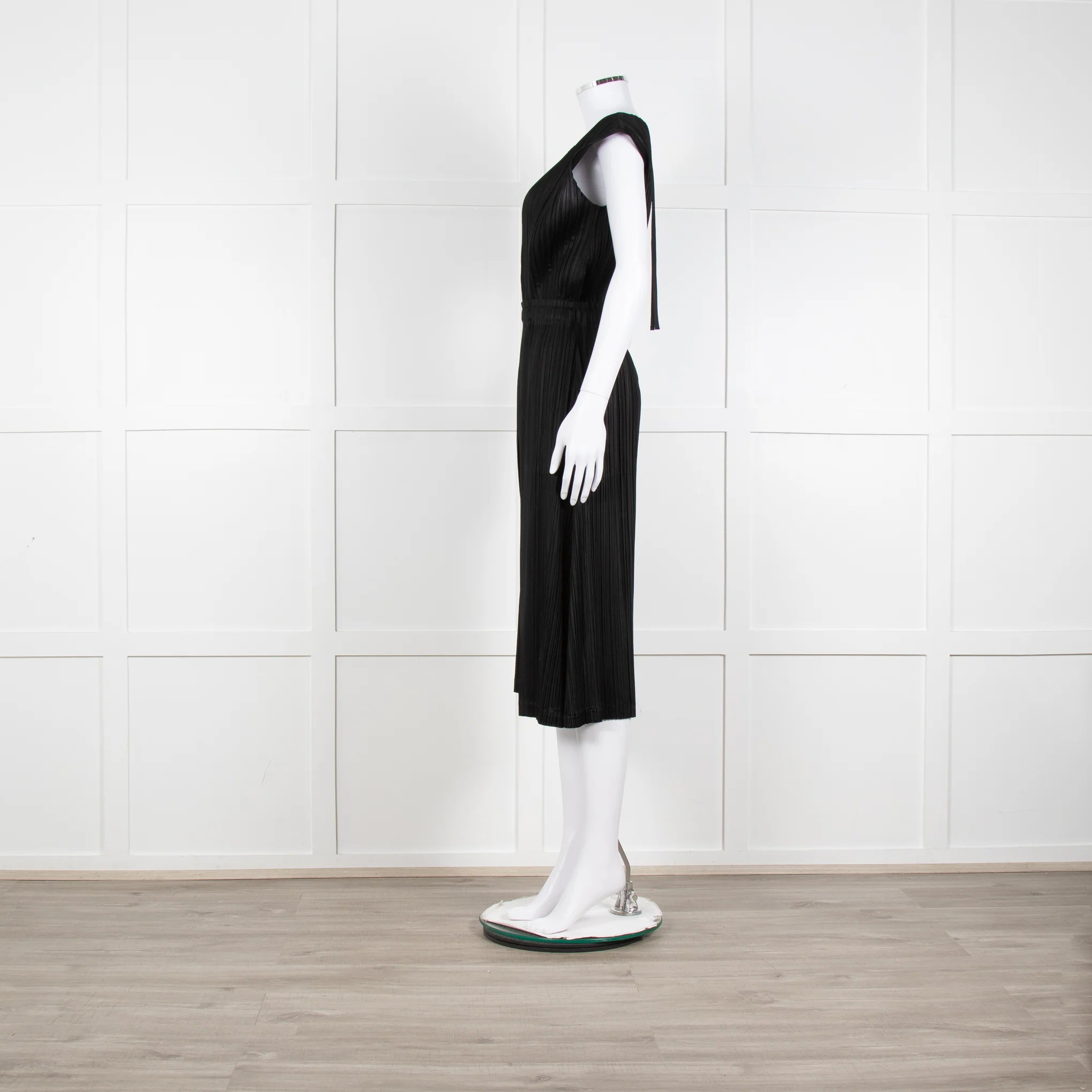 Issey Miyake Pleats Please Black Micro Pleat Jumpsuit - Image 3