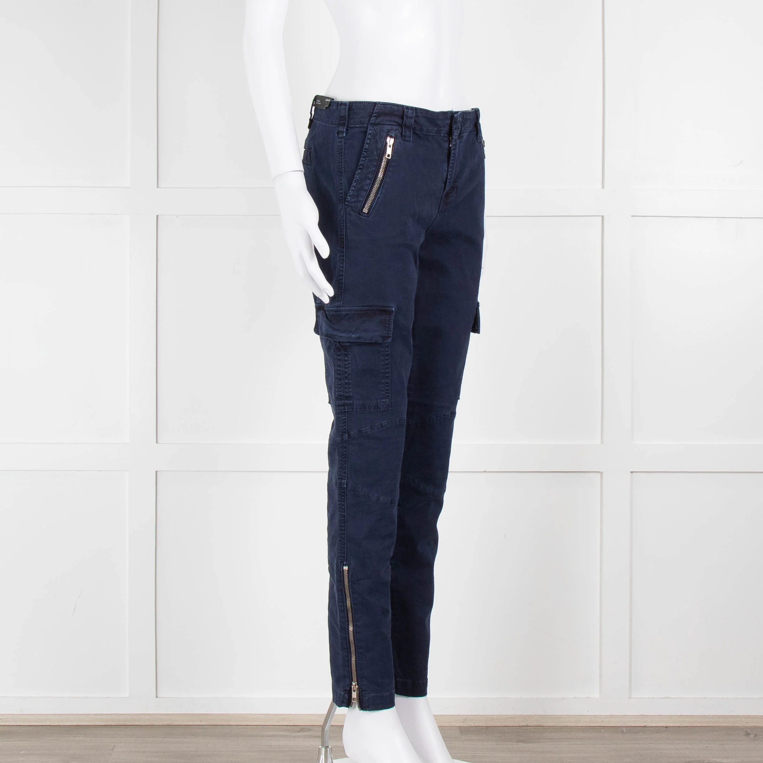 J Brand Maverick Blue Cargo Trousers - Image 2