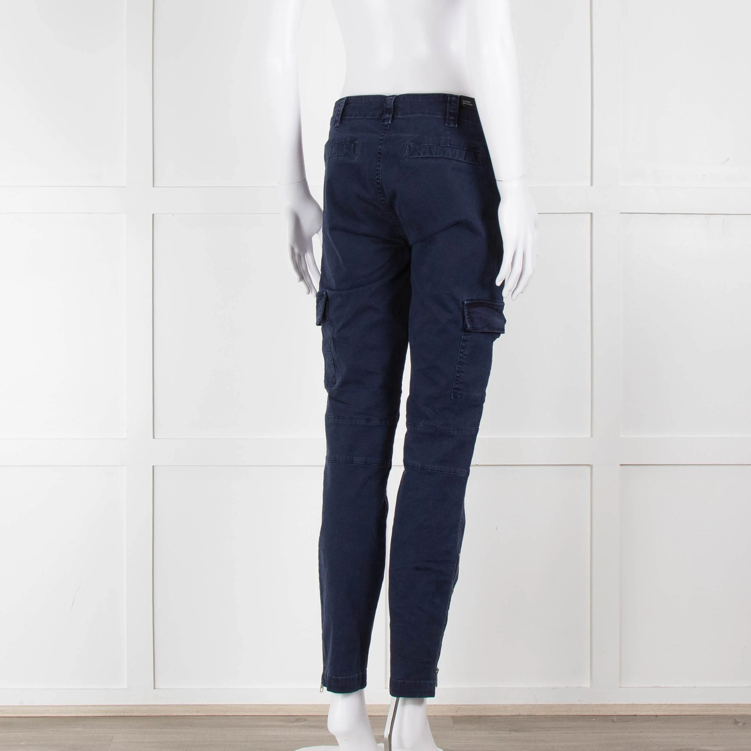 J Brand Maverick Blue Cargo Trousers - Image 4