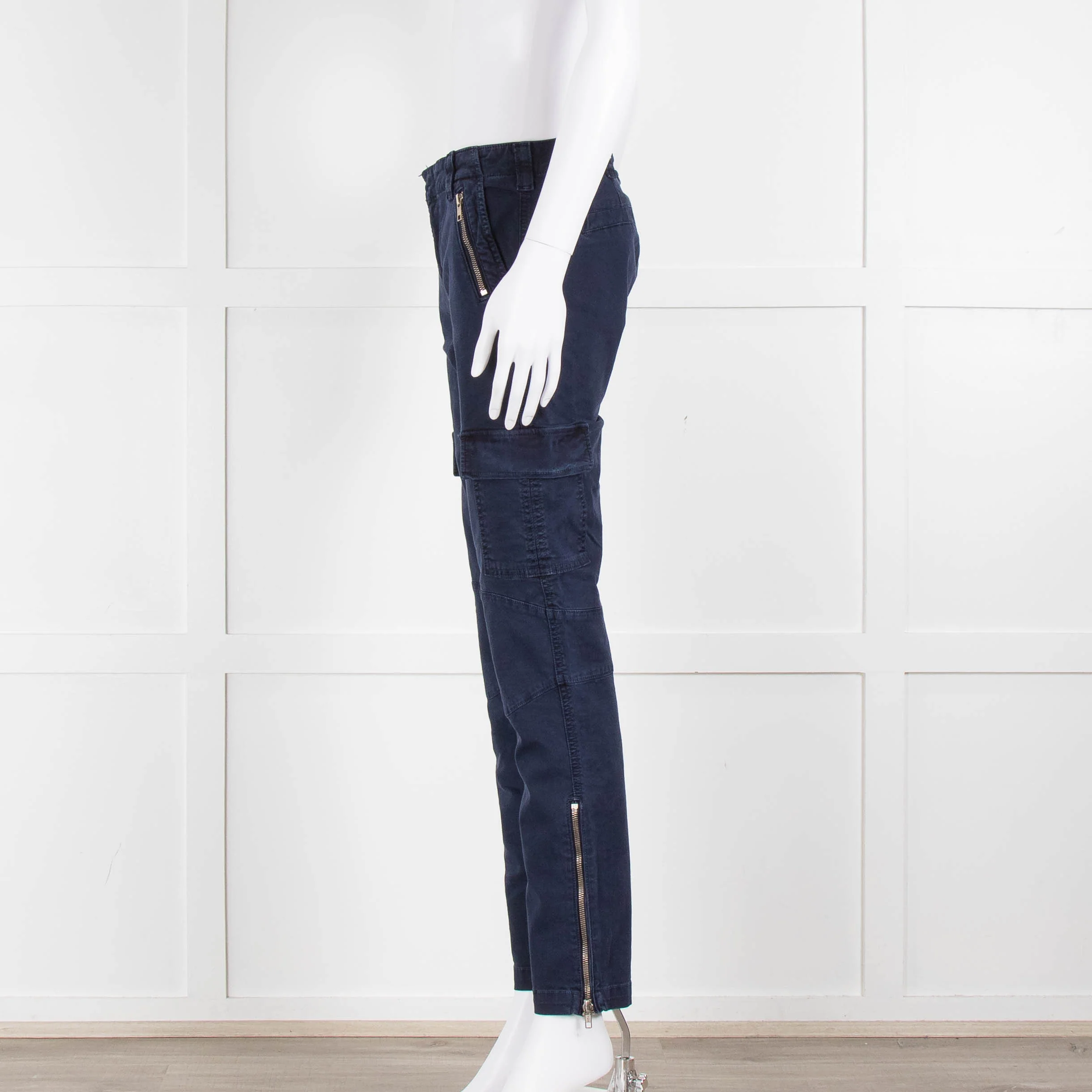 J Brand Maverick Blue Cargo Trousers - Image 7