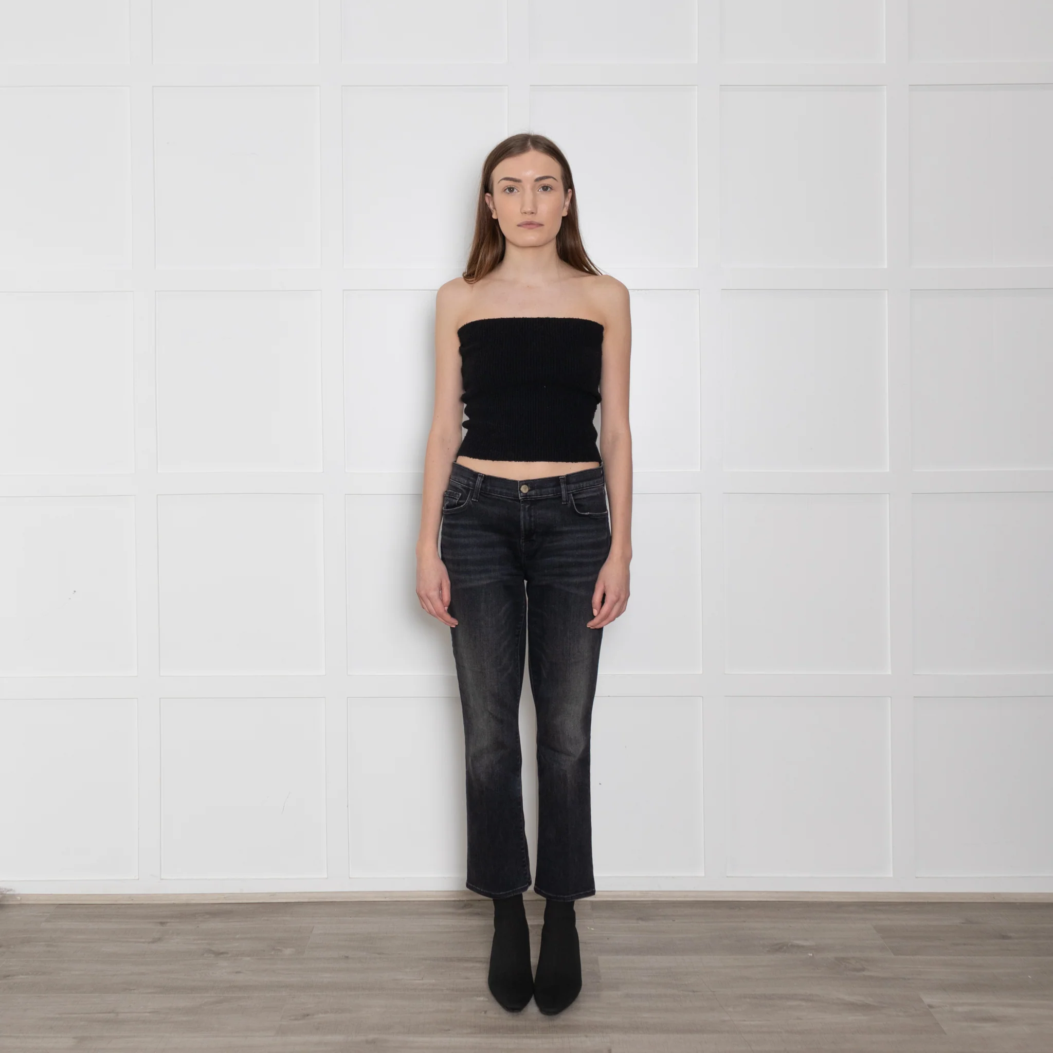 J Brand Selena Cropped Dark Wash Jeans