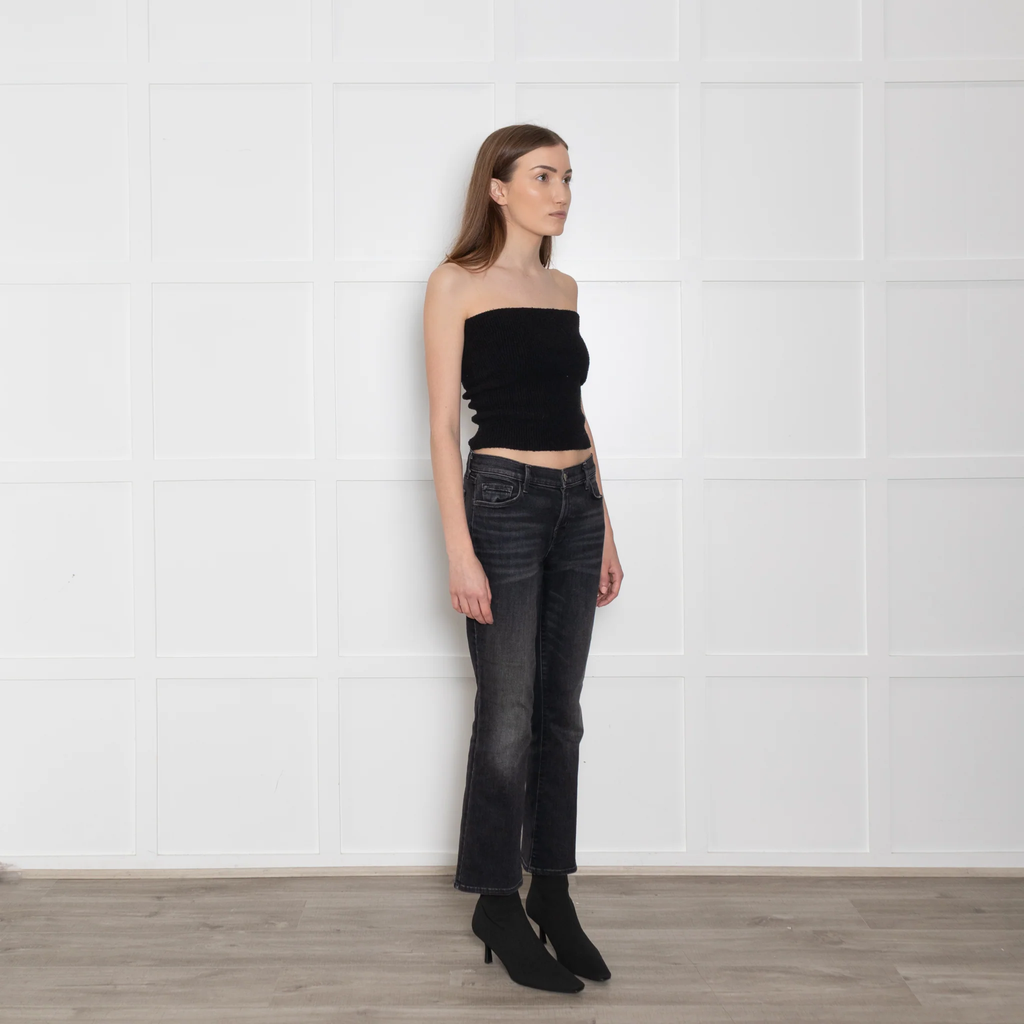 J Brand Selena Cropped Dark Wash Jeans - Image 7
