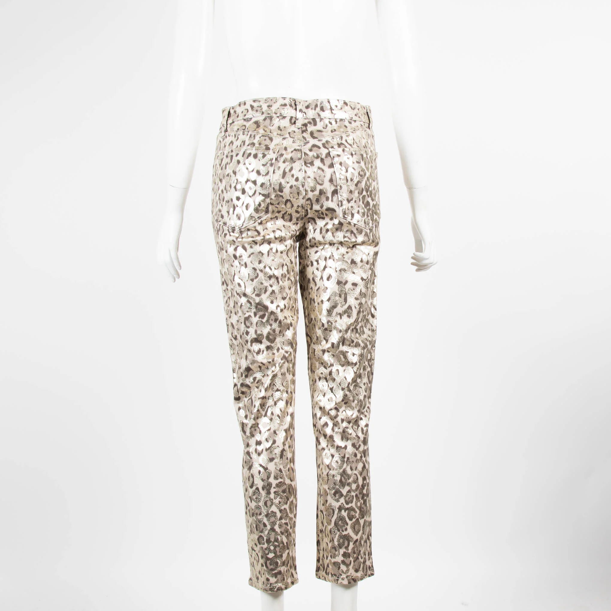 J Brank Metallic Leopard Print Jeans - Image 3