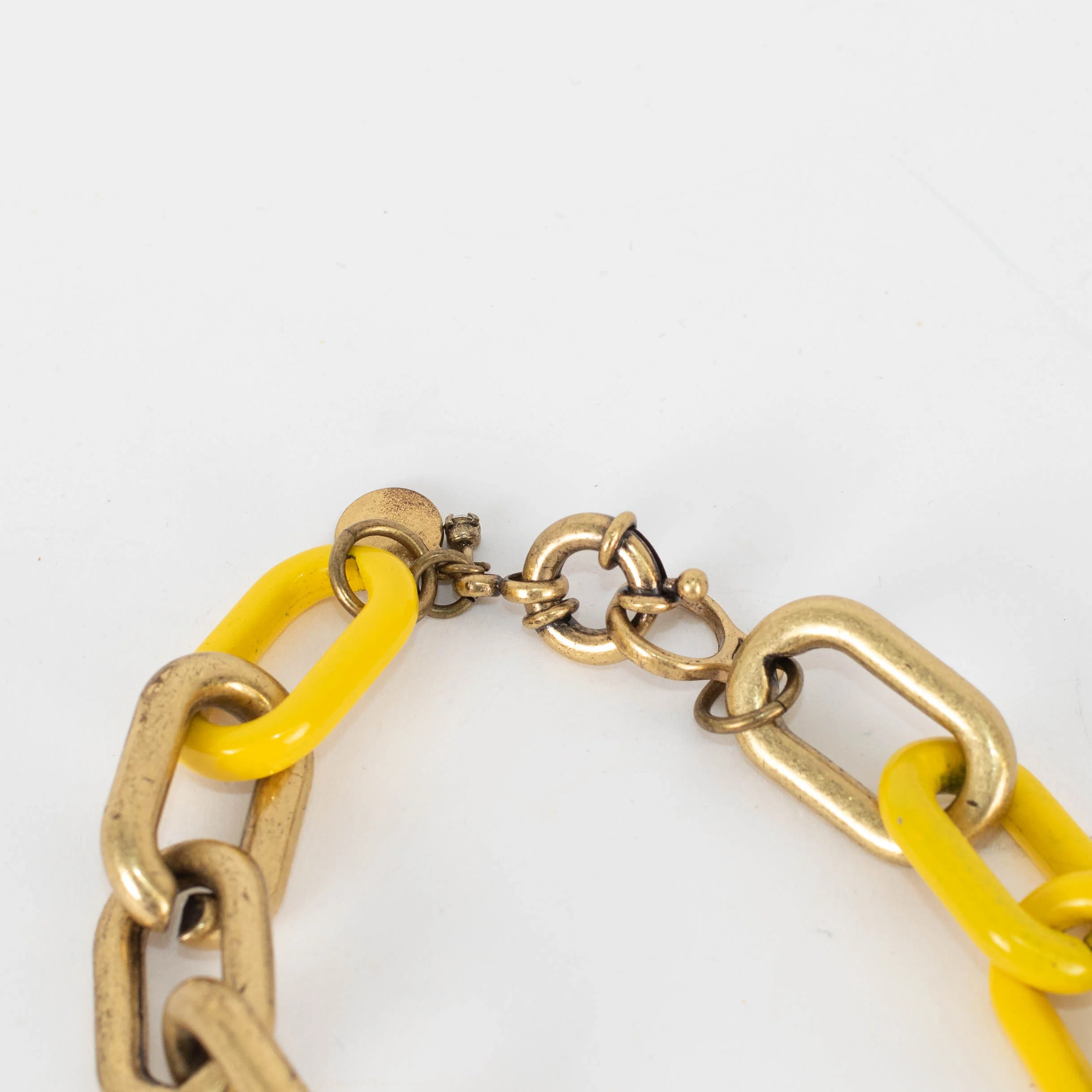J Crew Gold Yellow Chain Link Necklace - Image 5