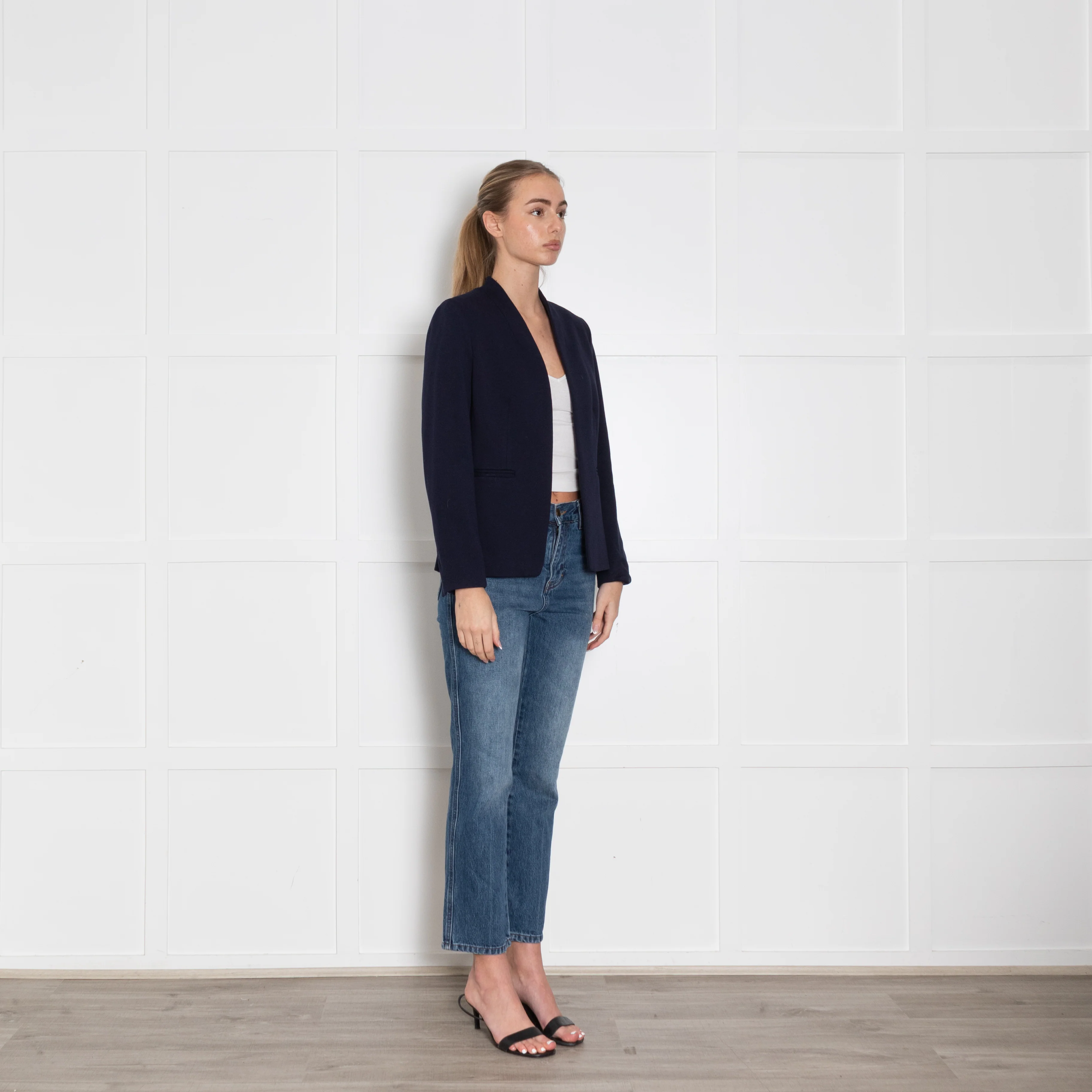J Crew Navy Edge to Edge Blazer - Image 7