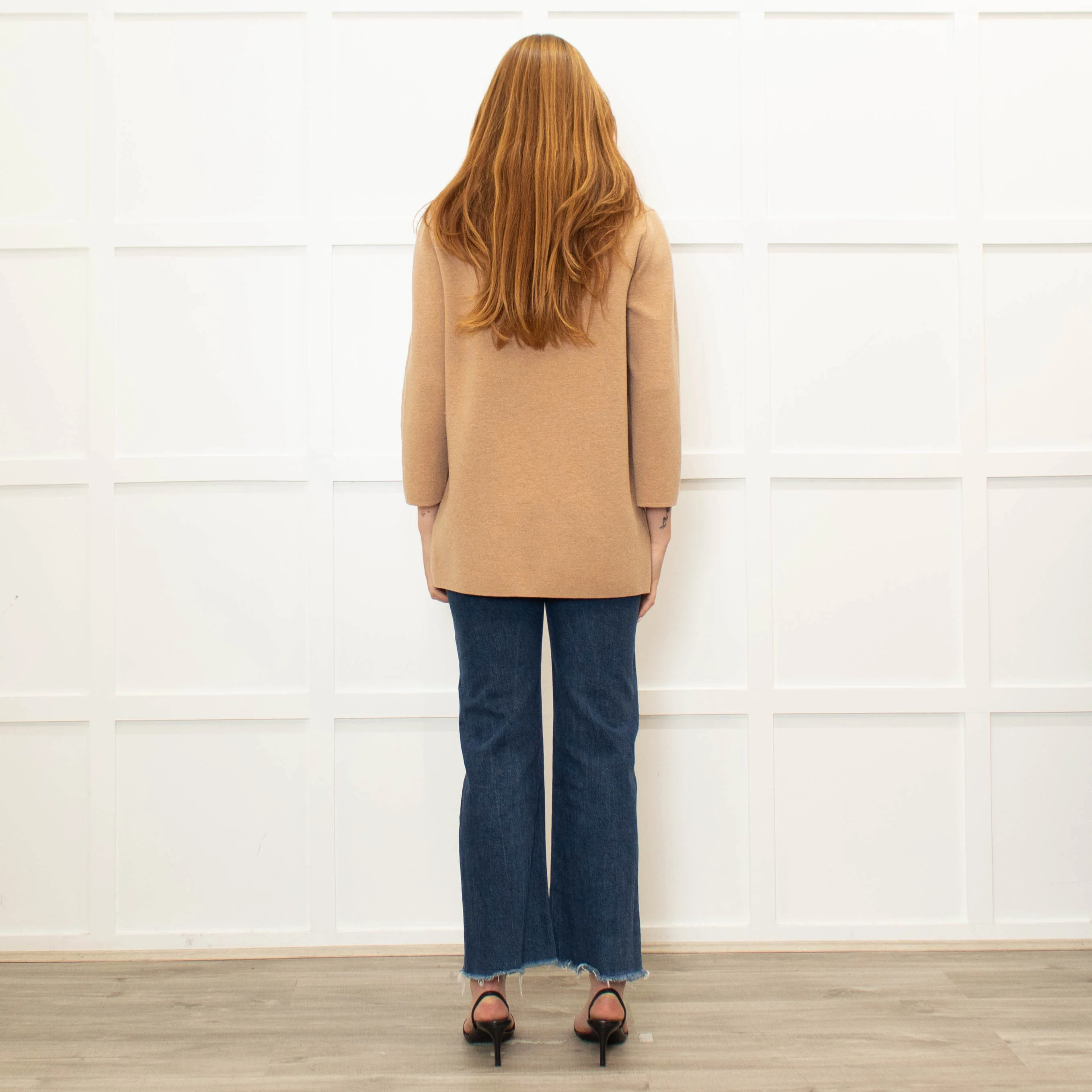 J Crew Sand Open Front Knit Blazer - Image 5